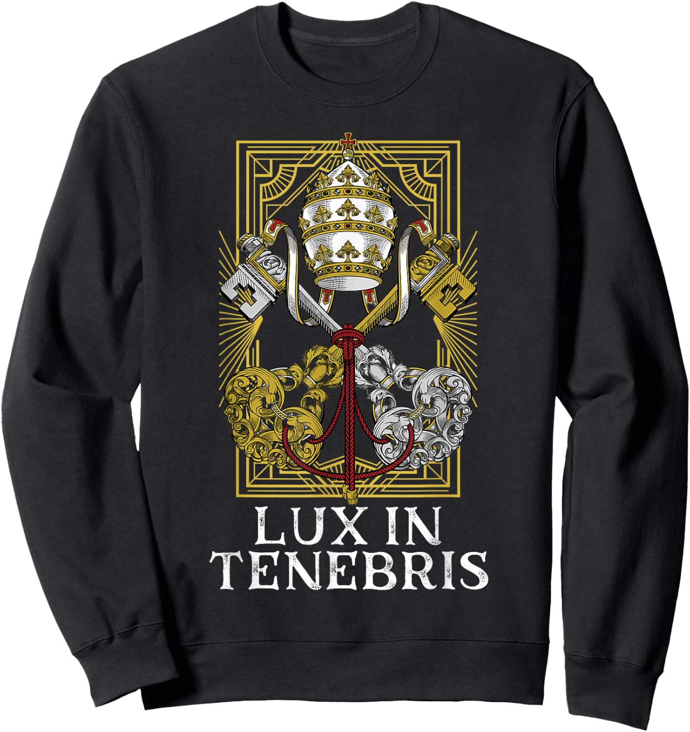 Catholic Holy See Latin Mass Vatican Sweatshirt - Sweatshirt | Black