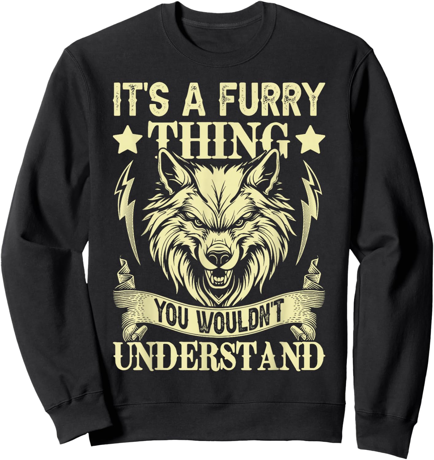 It's A Furry Thing You Wouldnt Understand Sweatshirt - Sweatshirt | Black
