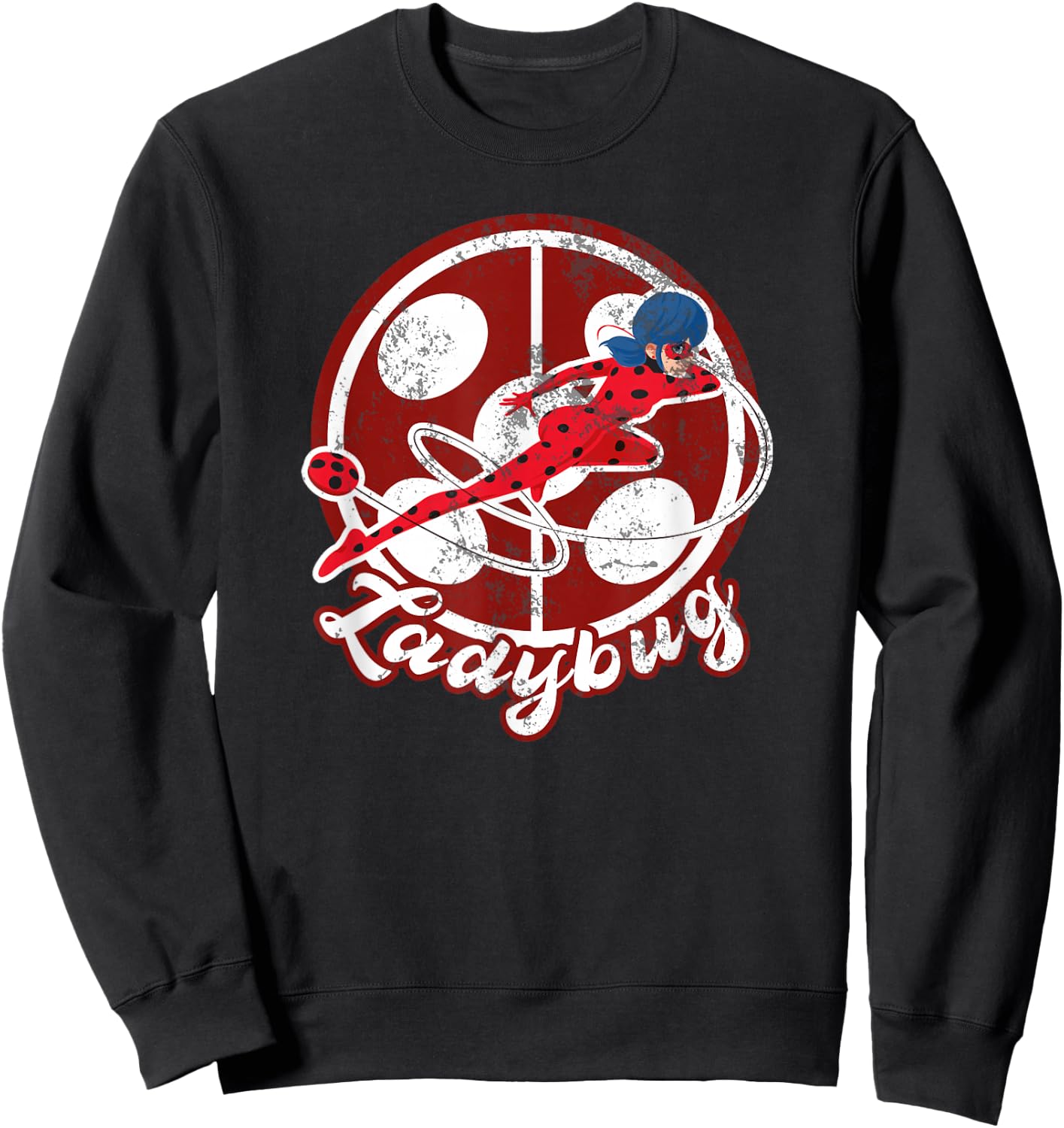 Miraculous Ladybug Vintage Collection with Ladybug icon Sweatshirt - Sweatshirt | Black