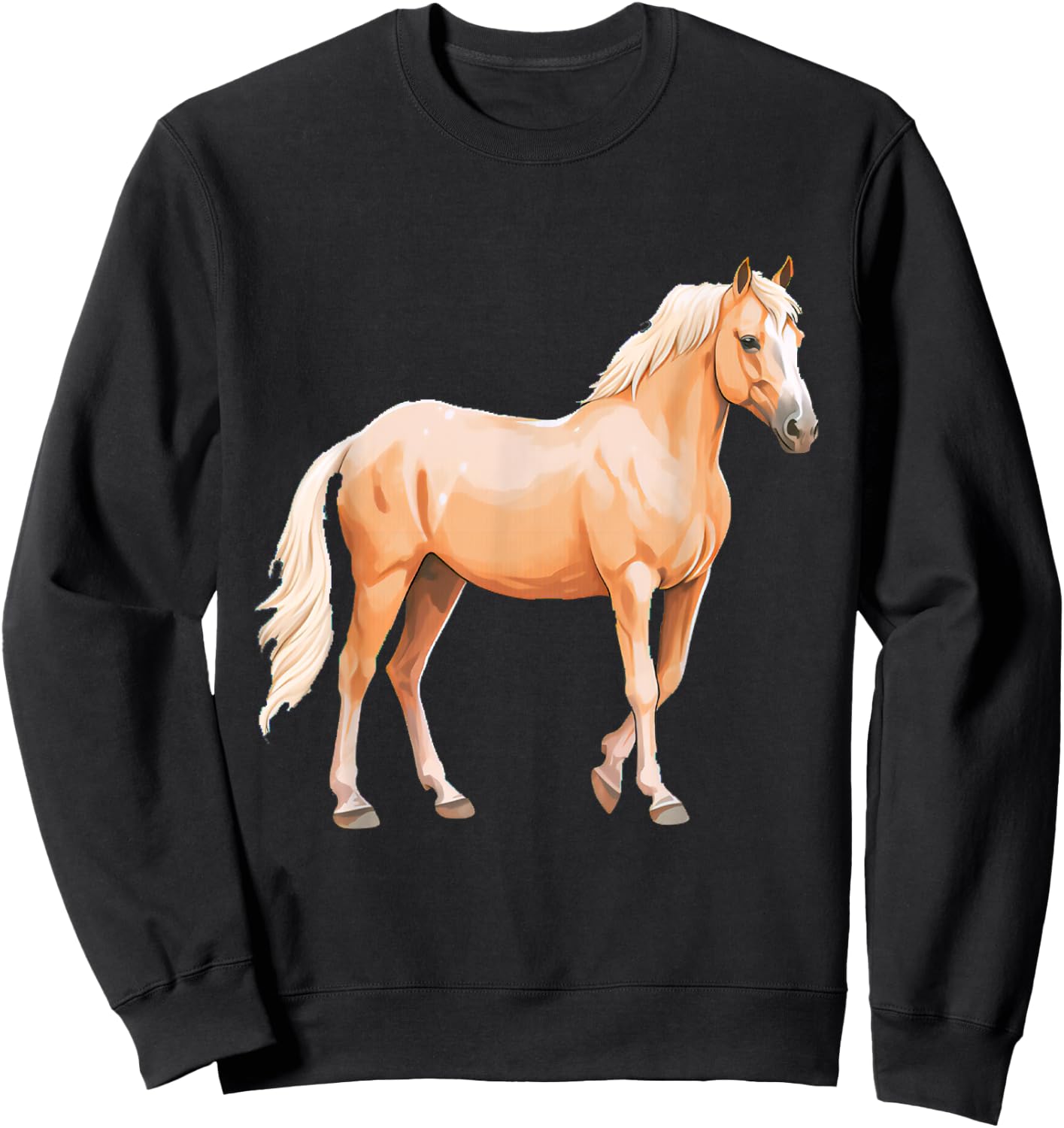 Palomino Horse Sweatshirt - Sweatshirt | Black