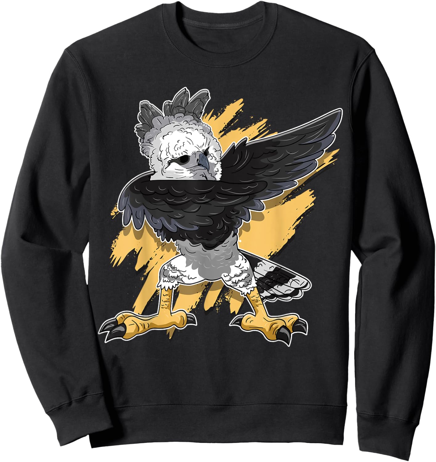 Harpy Eagle Dab Raptor Bird Lover Dabbing Harpy Eagle Sweatshirt - Sweatshirt | Black