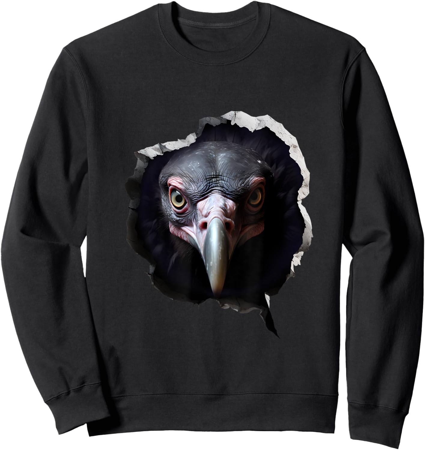 Vulture Face Sweatshirt - Sweatshirt | Black