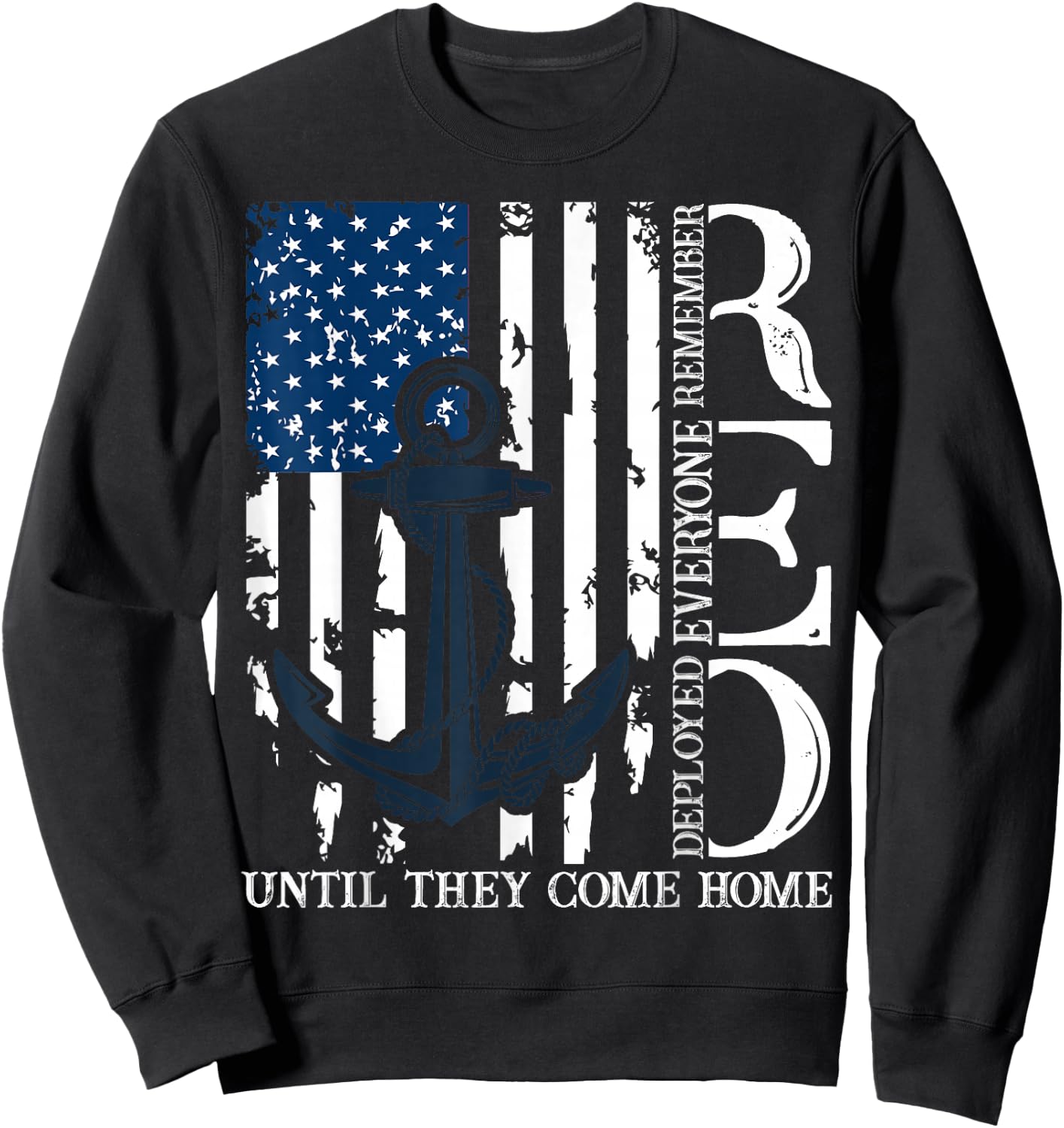 Red Friday Military Memorial Day Veterans Family 4th Of July Sweatshirt - Sweatshirt | Black
