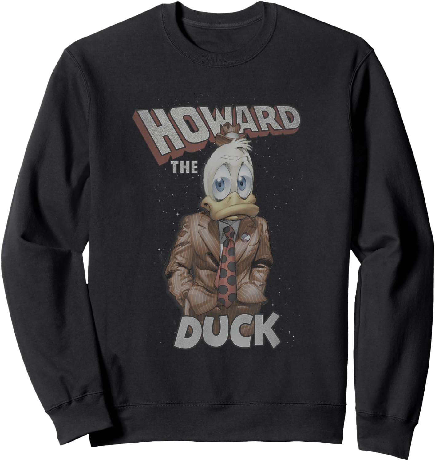 Marvel Comics Retro Classic Howard The Duck Space Portrait Sweatshirt - Sweatshirt | Black