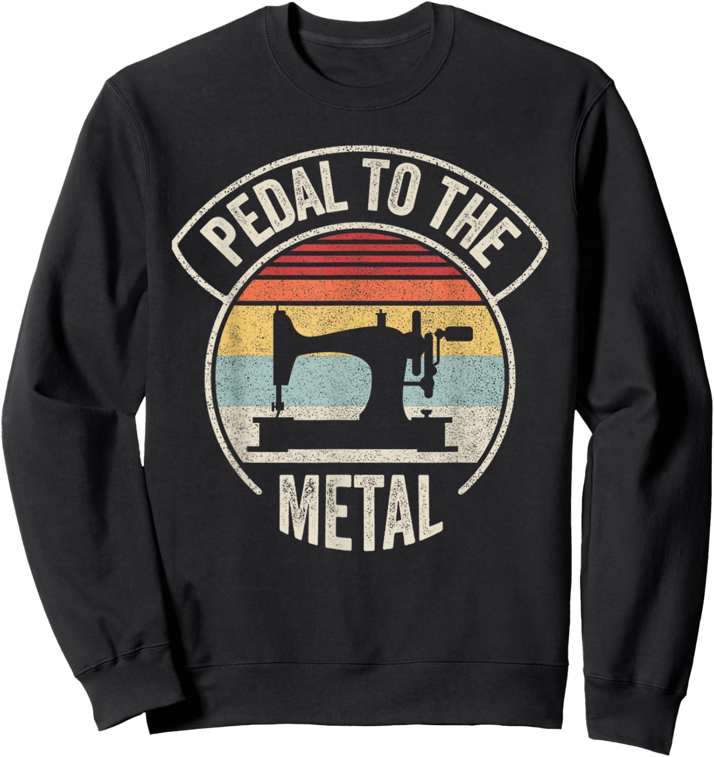Vintage Retro Sewing Machine Lover For Sew Lovers Seamstress Sweatshirt - Sweatshirt | Black