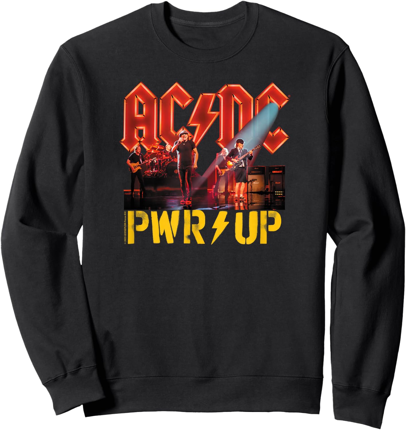AC/DC Rock Music Band PWRUP Stage Lights Sweatshirt - Sweatshirt | Black