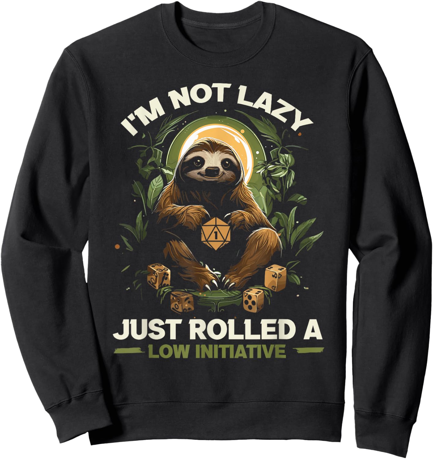 RPG Gaming Role Playing D20 Tabletop Games Funny RPG Gamer Sweatshirt - Sweatshirt | Black