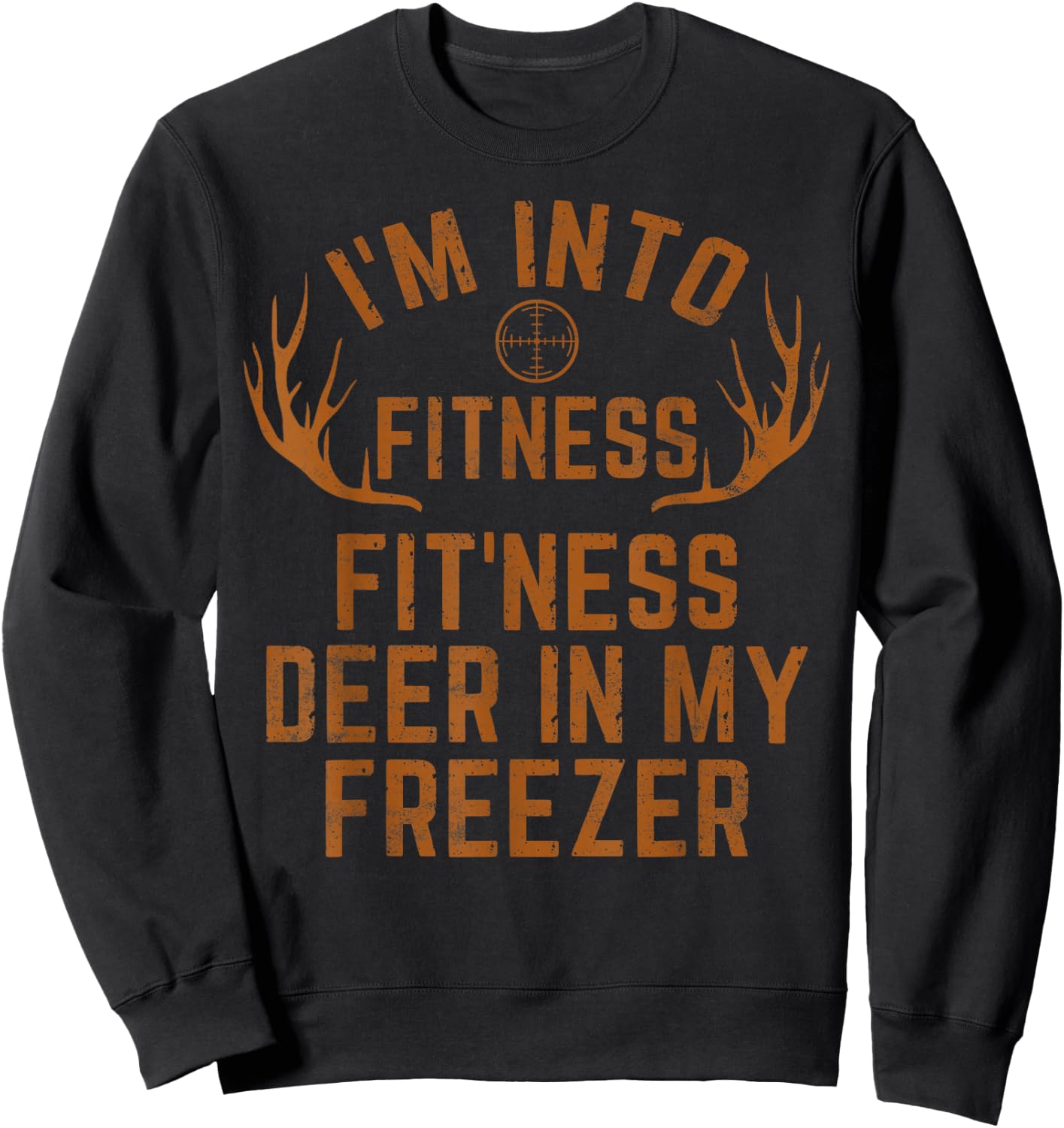 Funny Deer Hunting Women Wildlife Hunter Hunting Sweatshirt - Sweatshirt | Black
