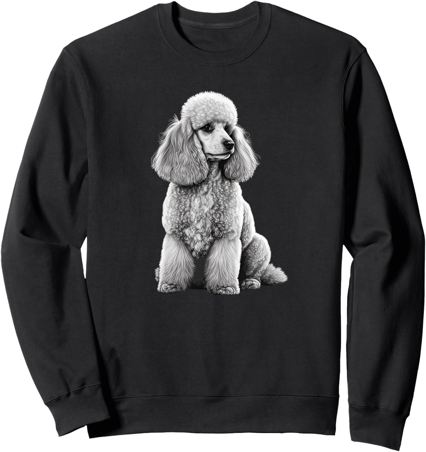 Funny Poodle Dog Miniature Poodle Toy Poodle Women Kids Sweatshirt - Sweatshirt | Black