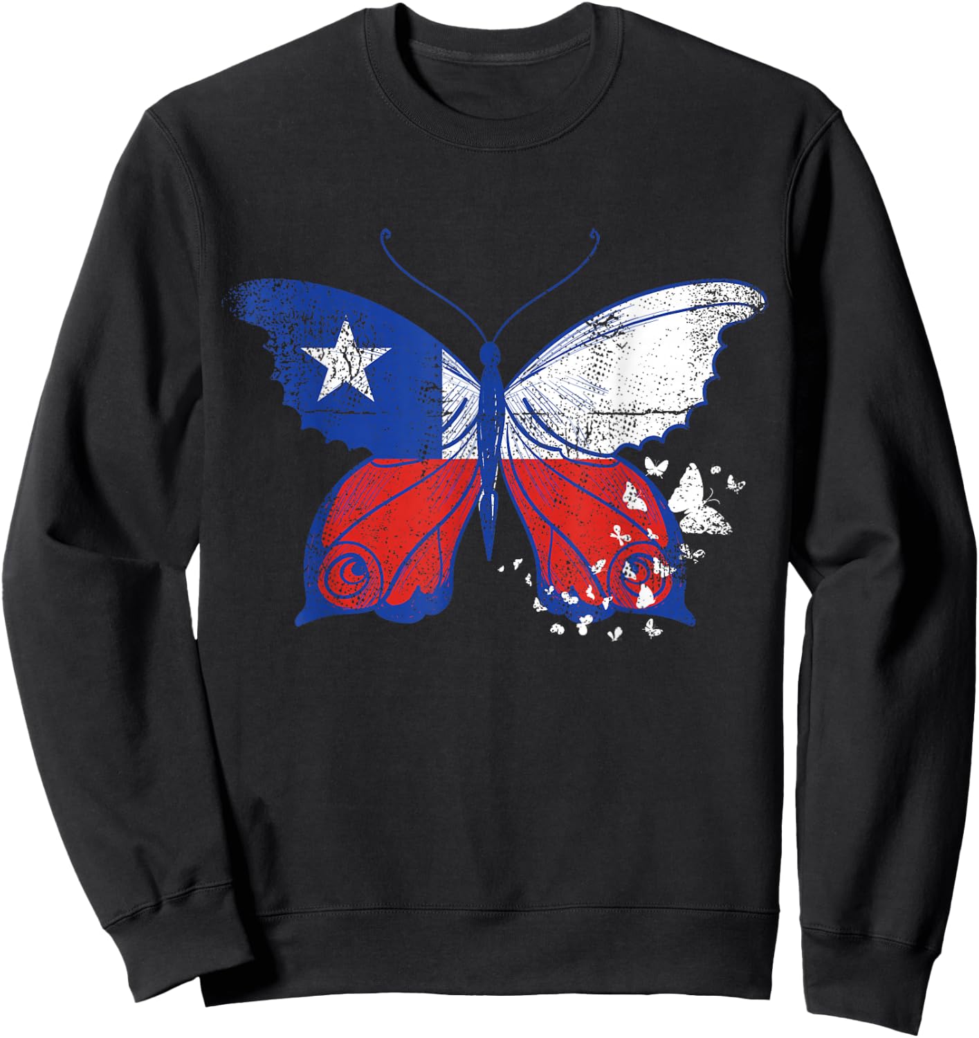 Chile Flag Chilean Heritage Hispanic Roots South America Sweatshirt - Sweatshirt | Black