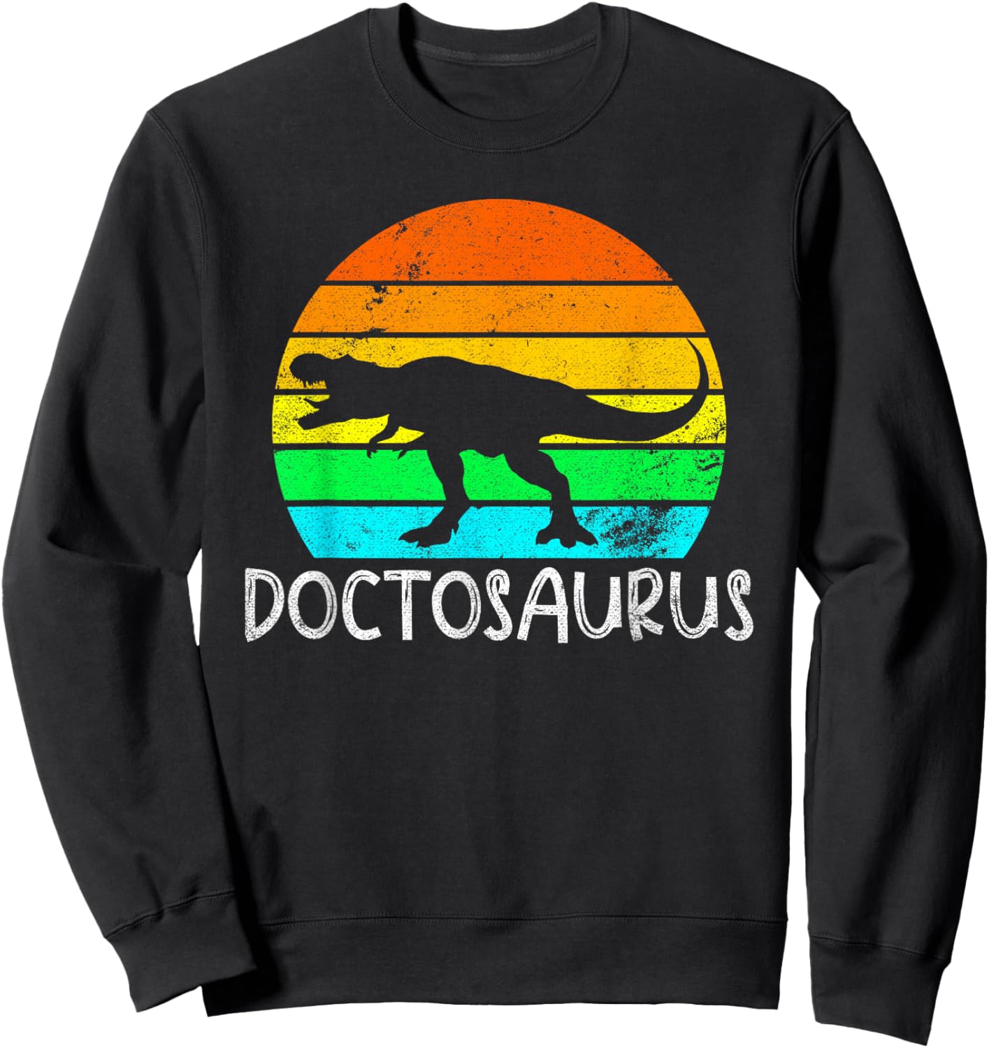 Doctosaurus Dinosaur Doctor Sweatshirt - Sweatshirt | Black