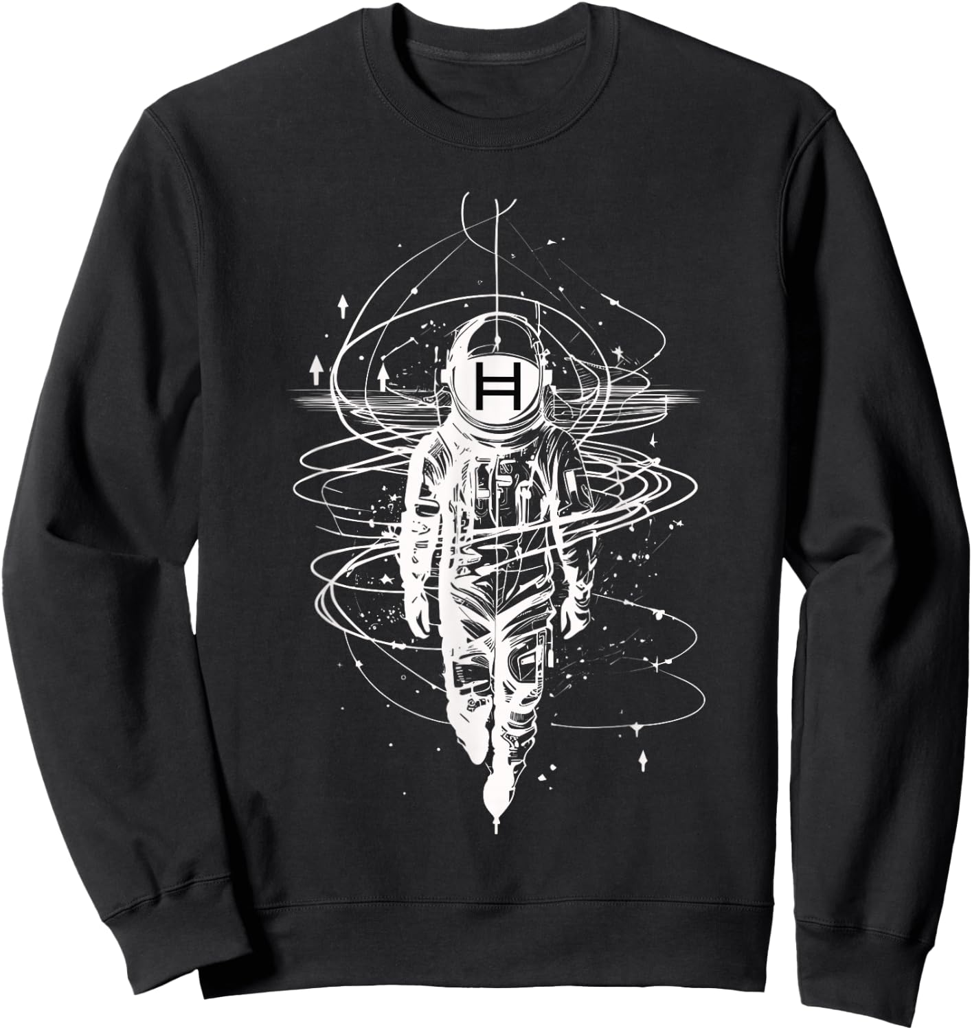 HBAR Crypto BULLRUN 2024 HODL Hedera Hashgraph Token Sweatshirt - Sweatshirt | Black