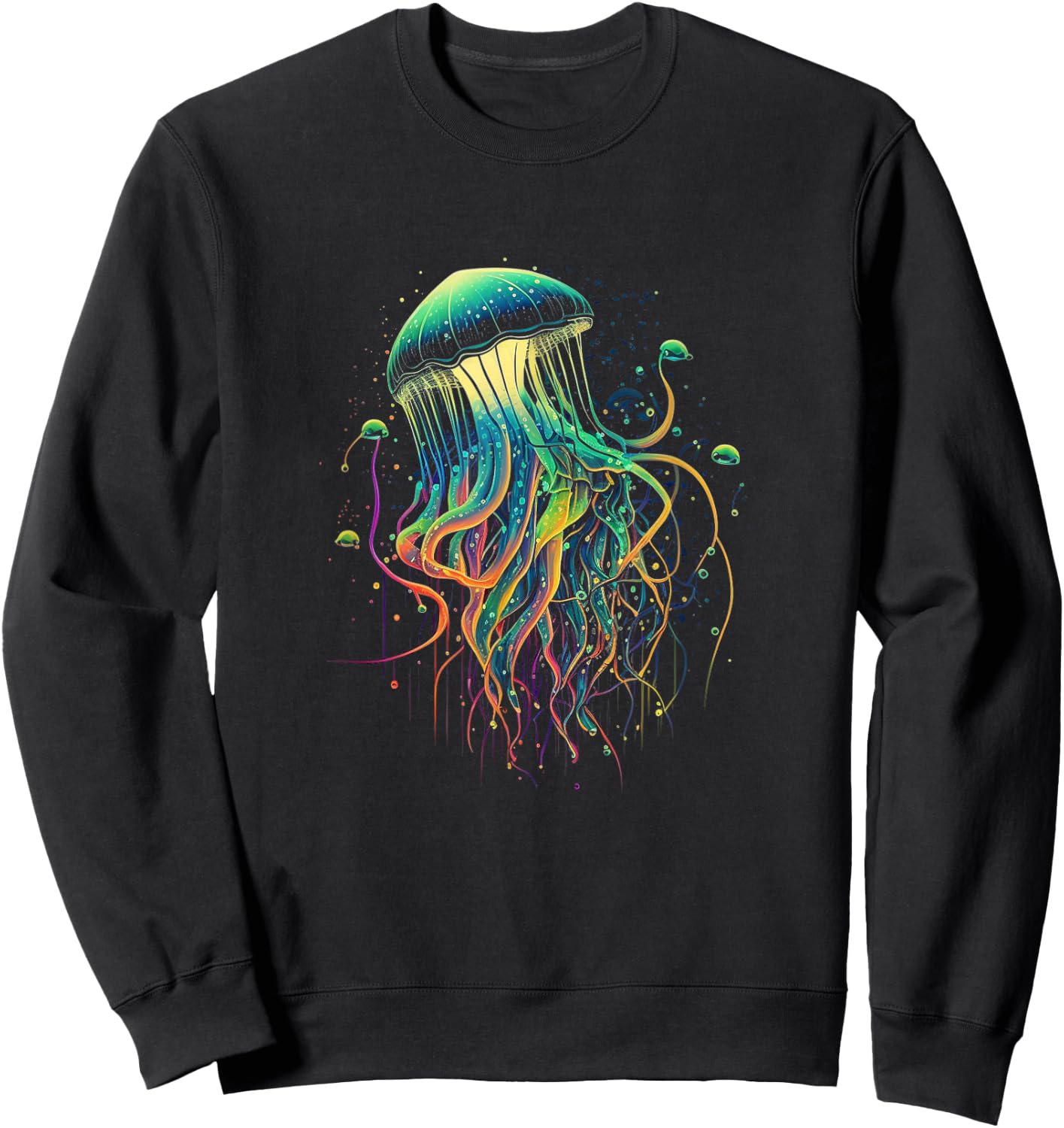 Jellyfish Ocean Animal Scuba Diving Jelly Fish Sweatshirt - Sweatshirt | Black