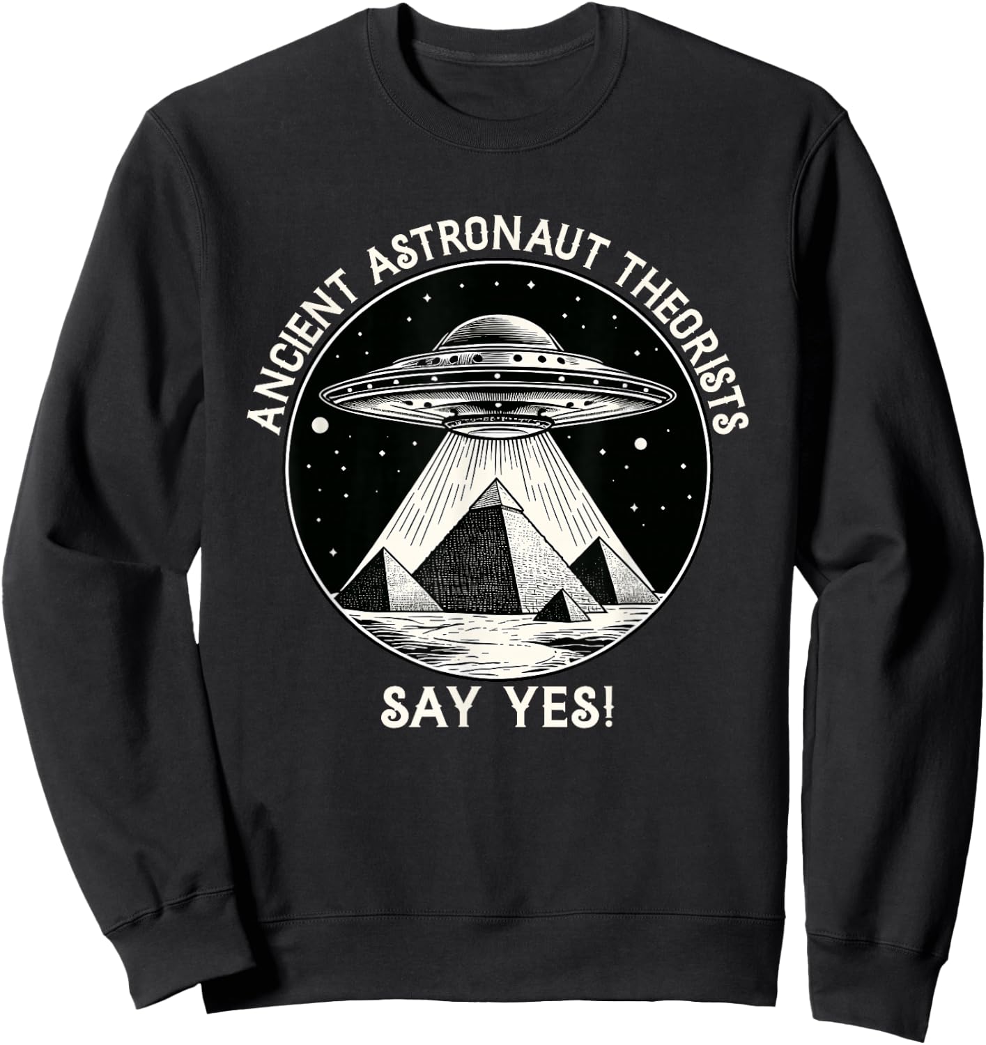 Ancient Astronaut Theorists Flying saucer - Aliens Sweatshirt - Sweatshirt | Black