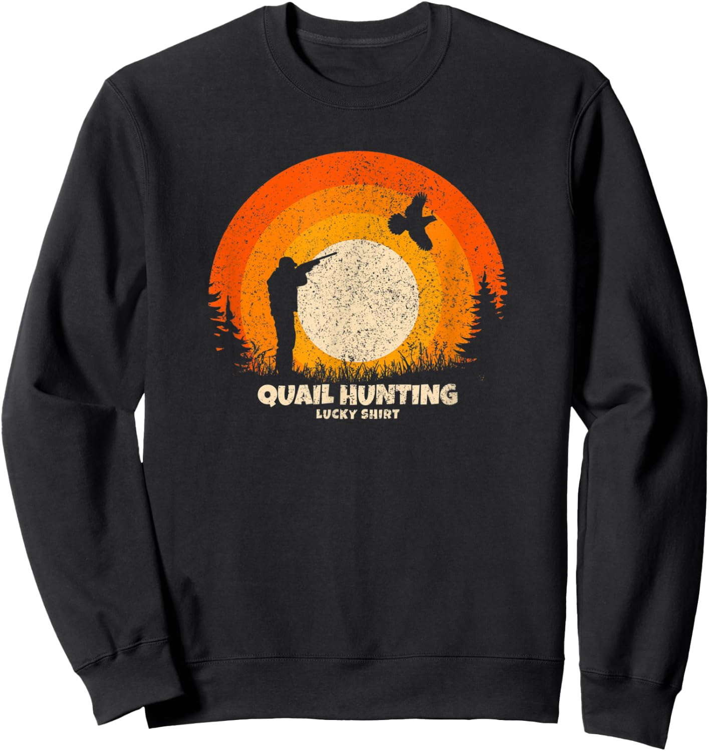 Lucky Charm Quail Hunting Sweatshirt - Sweatshirt | Black