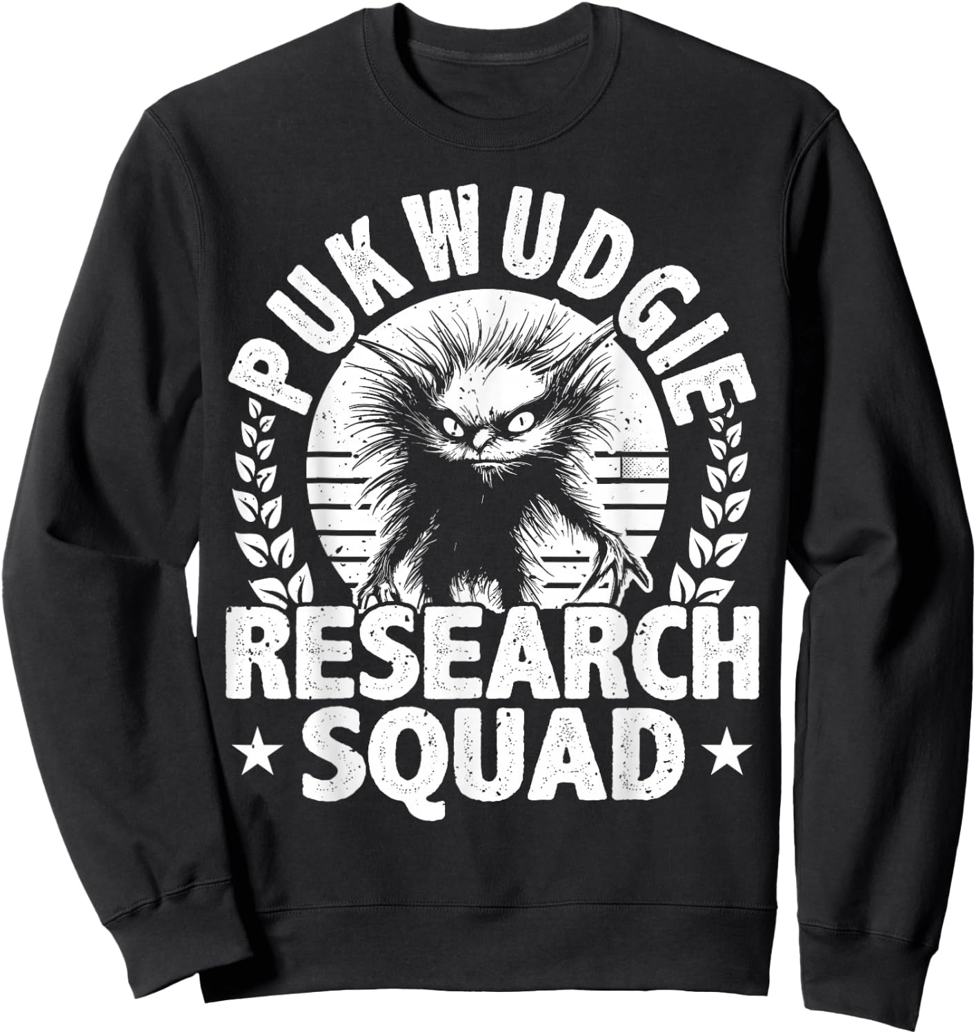 Pukwudgie Cryptid & Folklore Myths For A Cryptozoologist Sweatshirt - Sweatshirt | Black