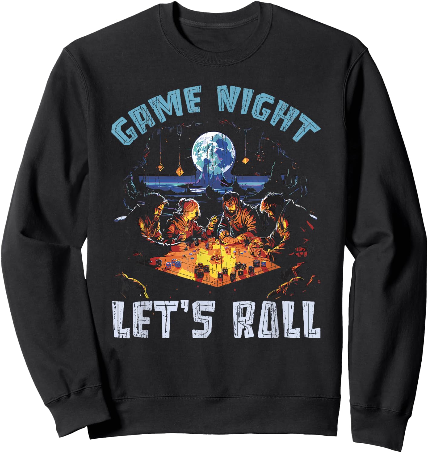 RPG Gaming Role Playing D20 Tabletop Games Funny RPG Gamer Sweatshirt - Sweatshirt | Black