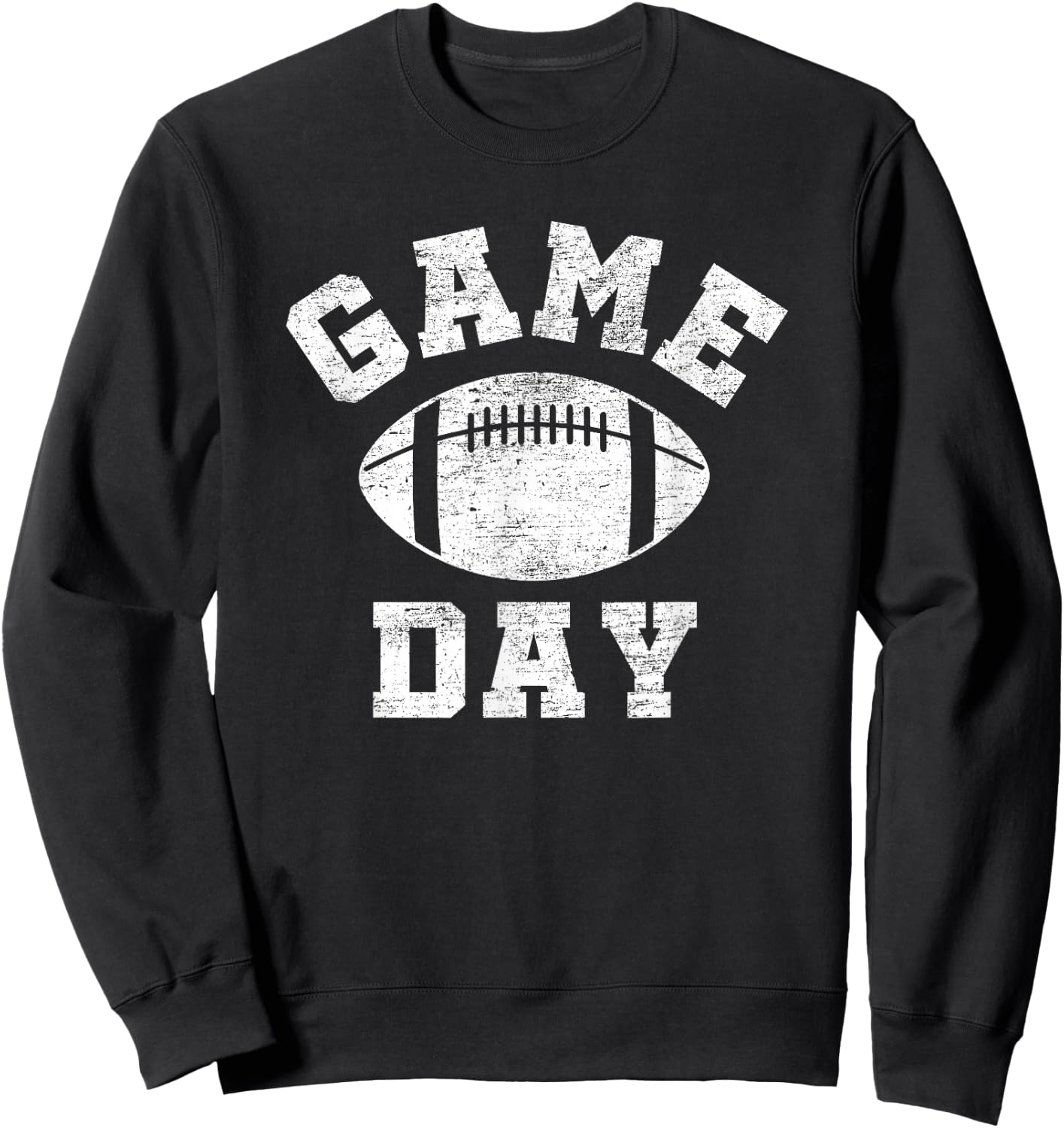 Game Day Football Retro Throwback Sports Sweatshirt - Sweatshirt | Black