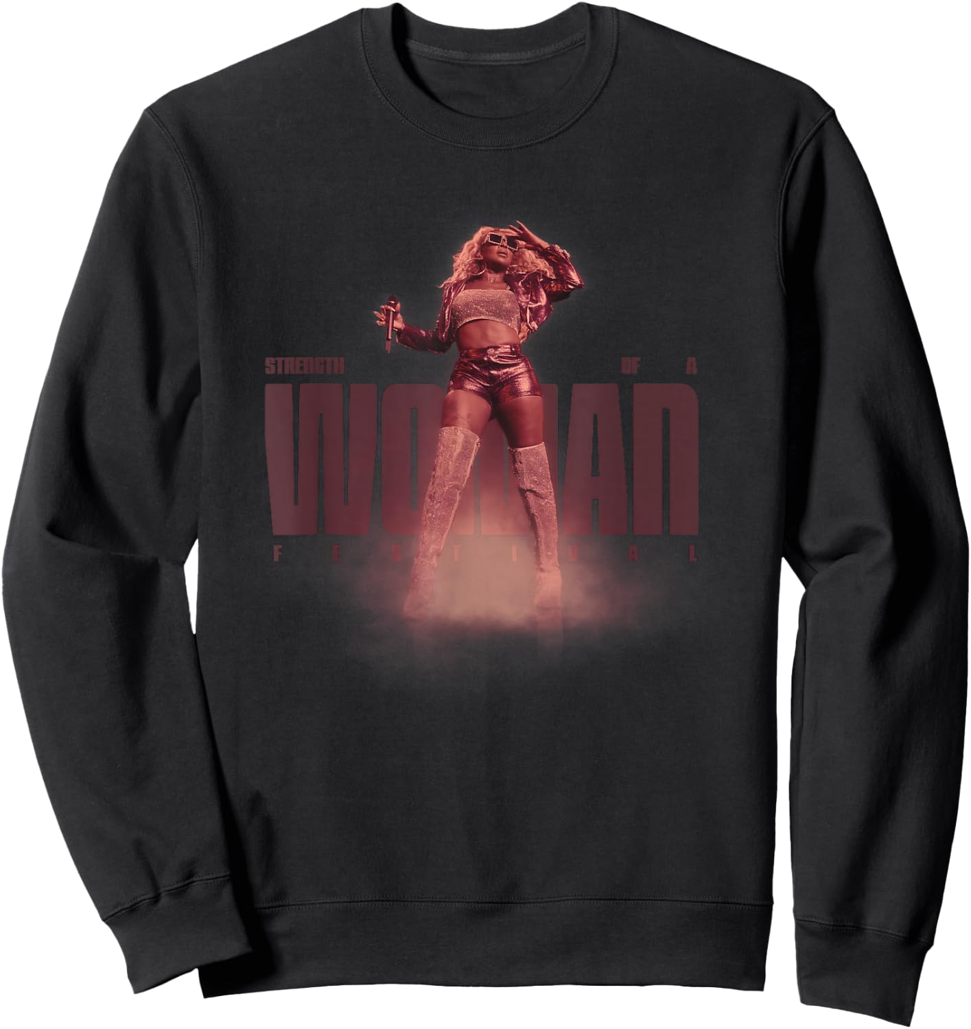 Mary J. Blige Strength of a Woman Sweatshirt - Sweatshirt | Black