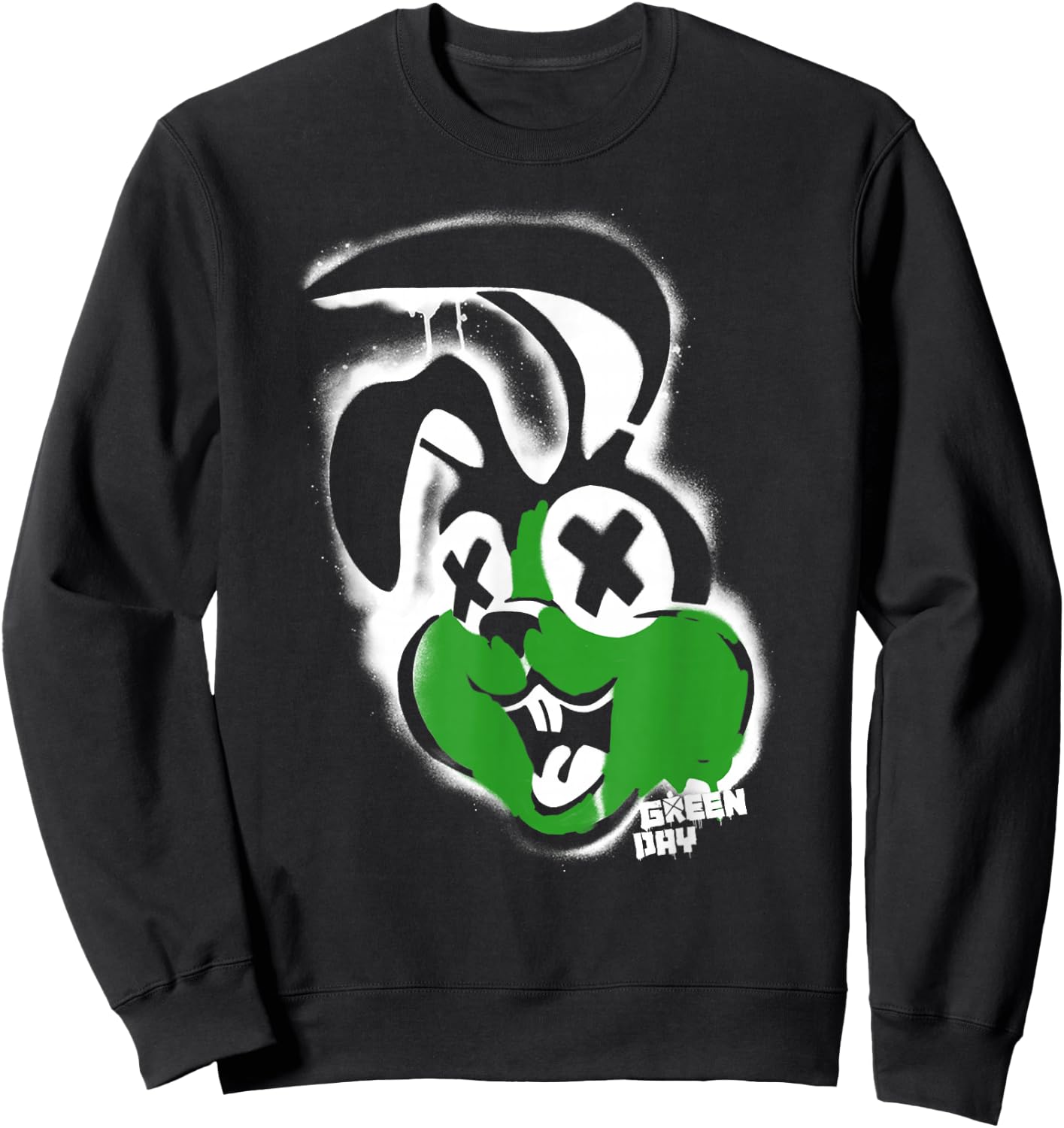 Green Day Awesome Bunny Sweatshirt - Sweatshirt | Black