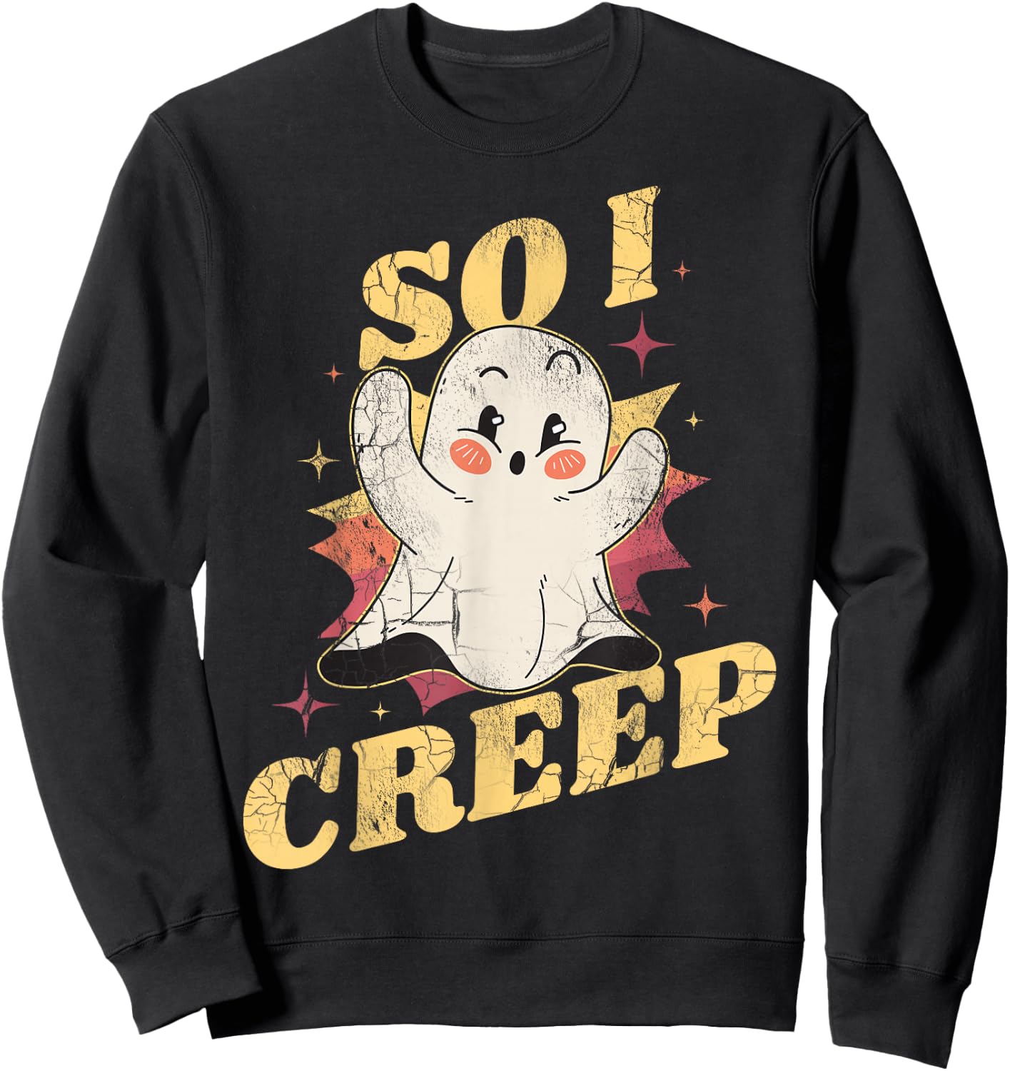 Halloween So I Creep Sweatshirt - Sweatshirt | Black