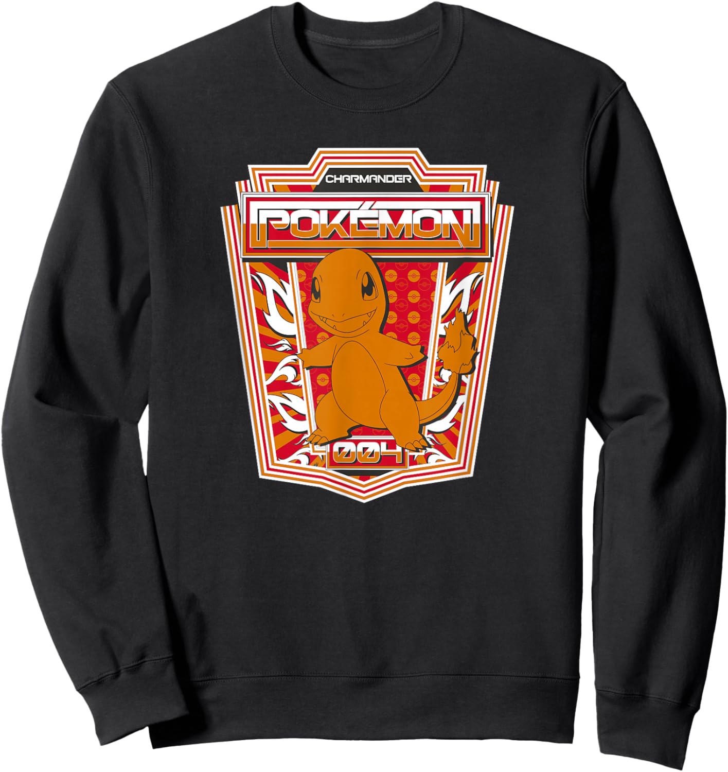 Pokémon Charmander 004 Color Pop Badge Sweatshirt - Sweatshirt | Black