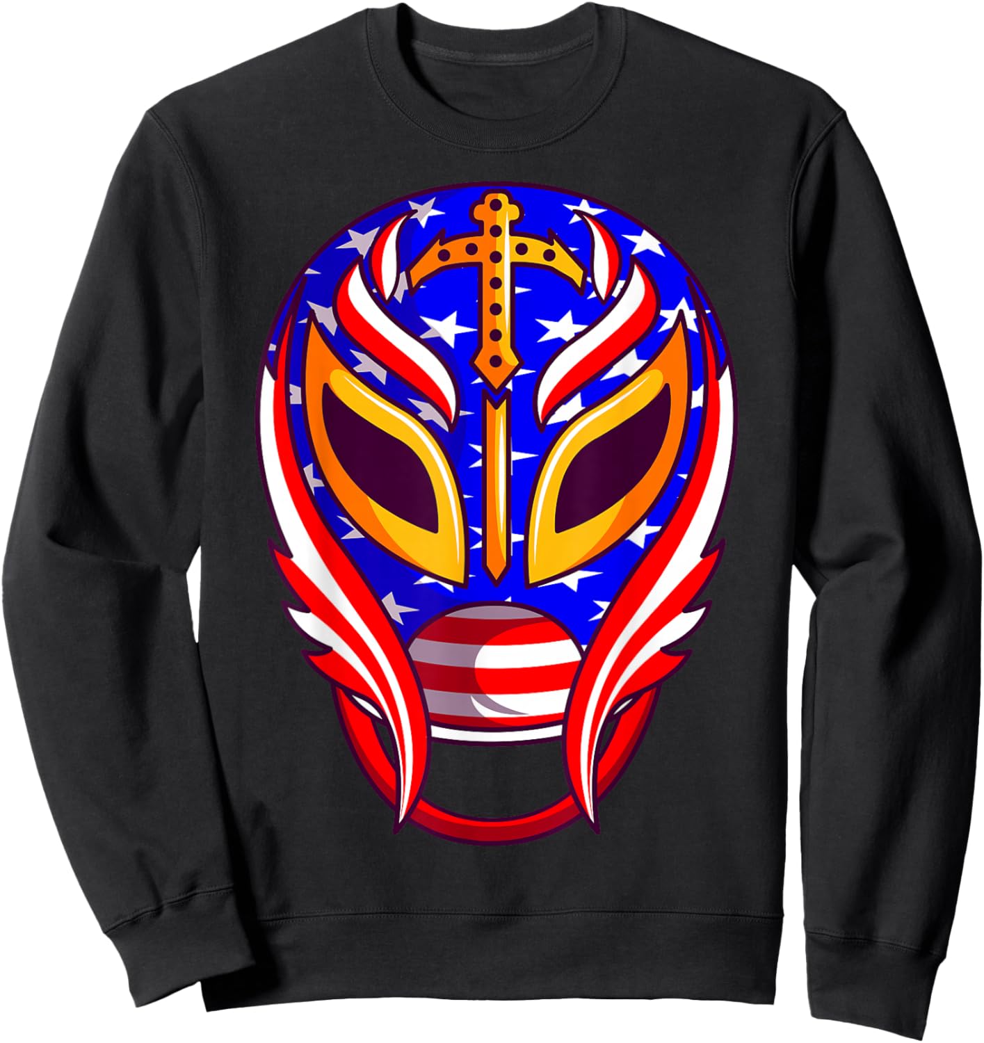 Mexican Wrestling Mask Sweatshirt - Sweatshirt | Black