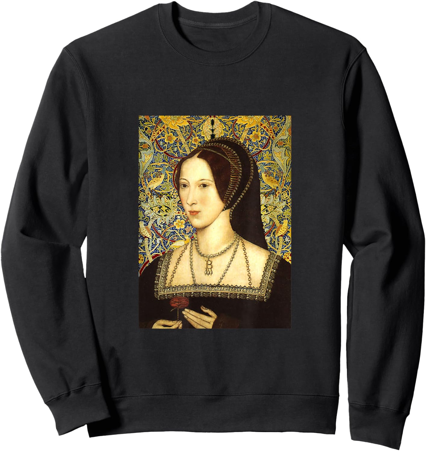 Anne Boleyn Portrait Sweatshirt - Sweatshirt | Black