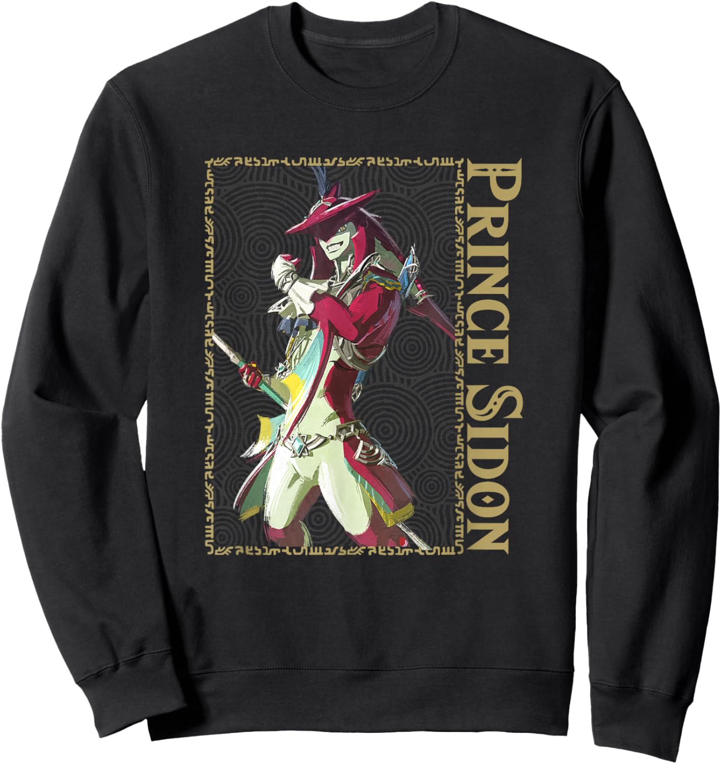 The Legend of Zelda: Breath of the Wild Prince Sidon Box Up Sweatshirt - Sweatshirt | Black