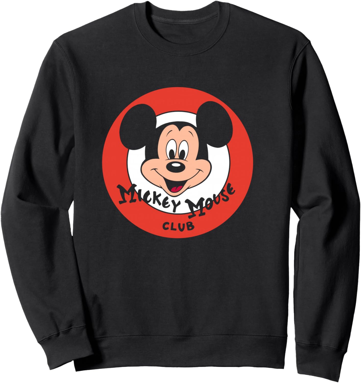Disney Mickey and Friends Retro Classic Mickey Mouse Club Sweatshirt - Sweatshirt | Black