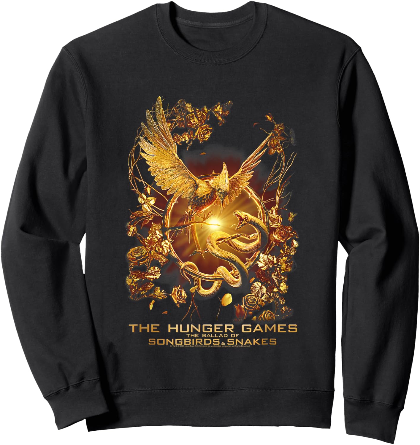 Hunger Games The Ballad of Songbirds and Snakes Movie Poster Sweatshirt - Sweatshirt | Black