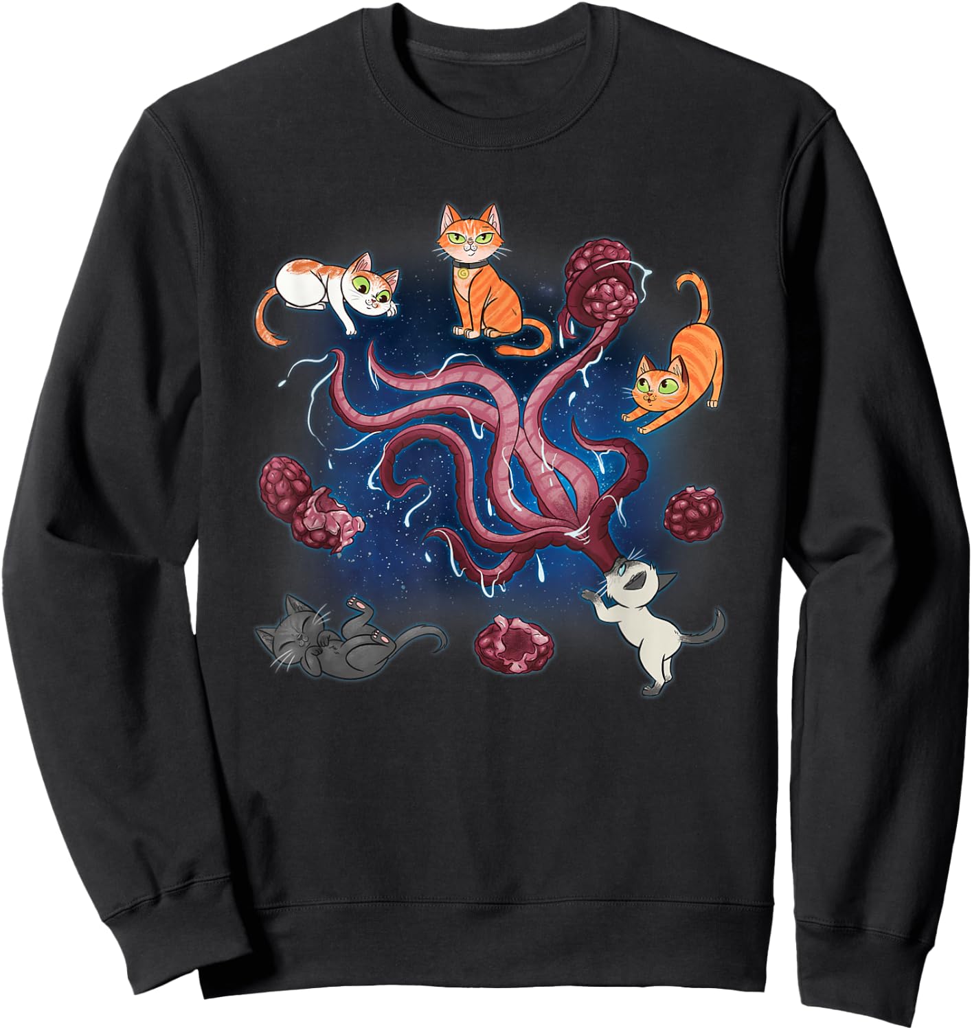 Marvel Studios The Marvels Goose & Flerkittens in Space Cute Sweatshirt - Sweatshirt | Black