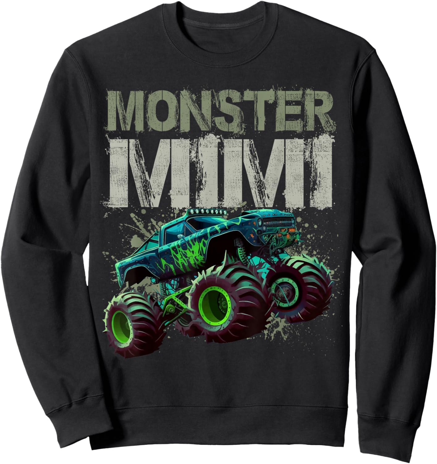 Monster Truck Mimi Family Matching Monster Truck Lovers Sweatshirt - Sweatshirt | Black