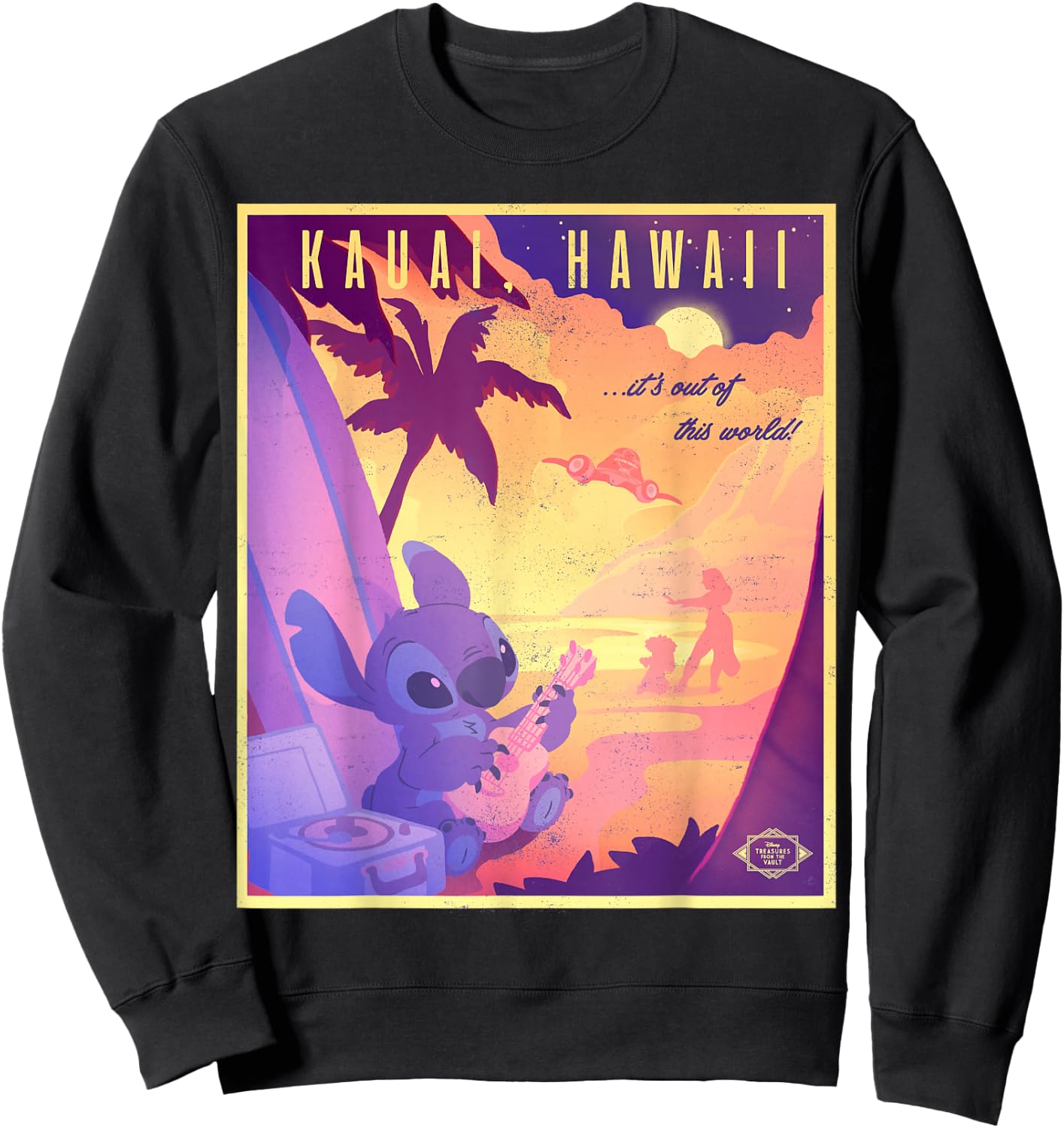 Disney Lilo & Stitch Kauai Hawaii It's Out of This World Sweatshirt - Sweatshirt | Black