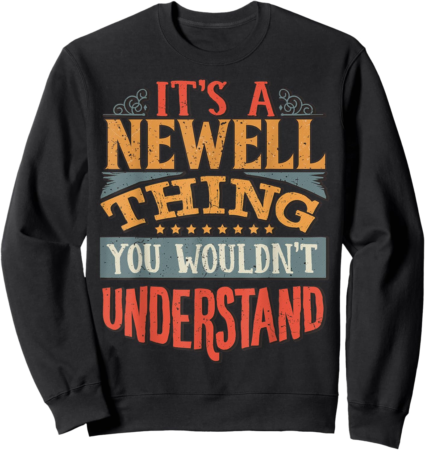 Newell Name Sweatshirt - Sweatshirt | Black