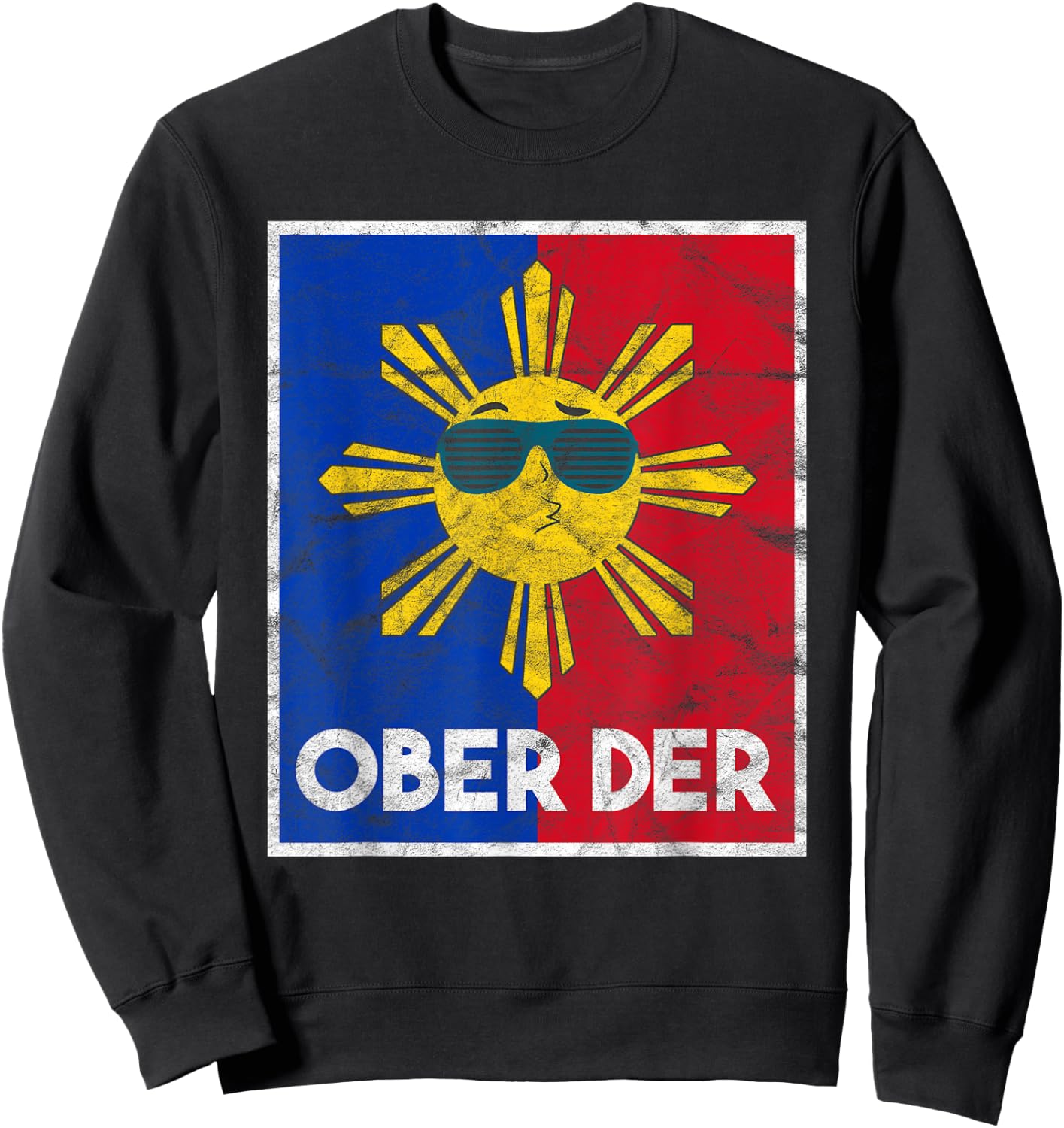 Philippines Filipina Pride Filipino Flag Ober Der Sun Sweatshirt - Sweatshirt | Black