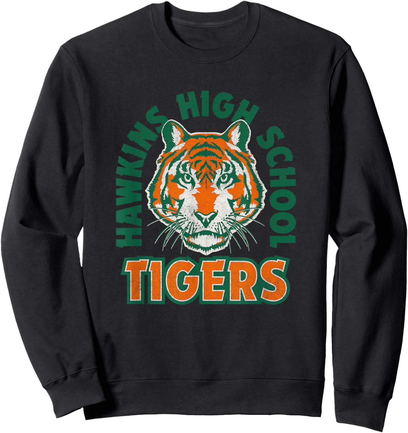 Stranger Things Retro Hawkins High School 1986 Collegiate Sweatshirt - Sweatshirt | Black