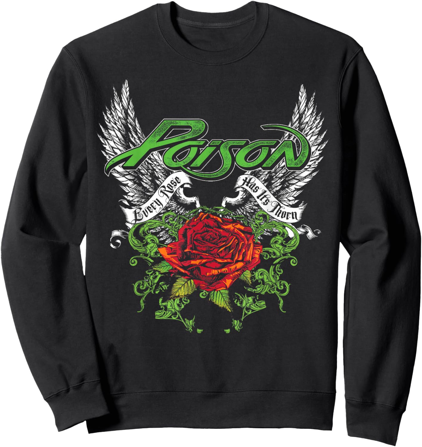 Poison - Thorns & Wings Sweatshirt - Sweatshirt | Black