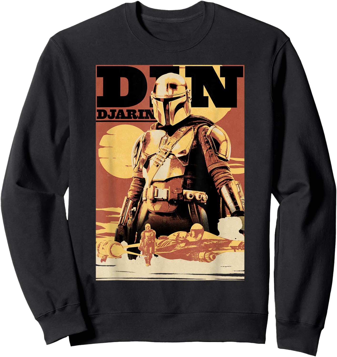 Star Wars The Book Of Boba Fett Din Djarin Tatooine Sweatshirt - Sweatshirt | Black