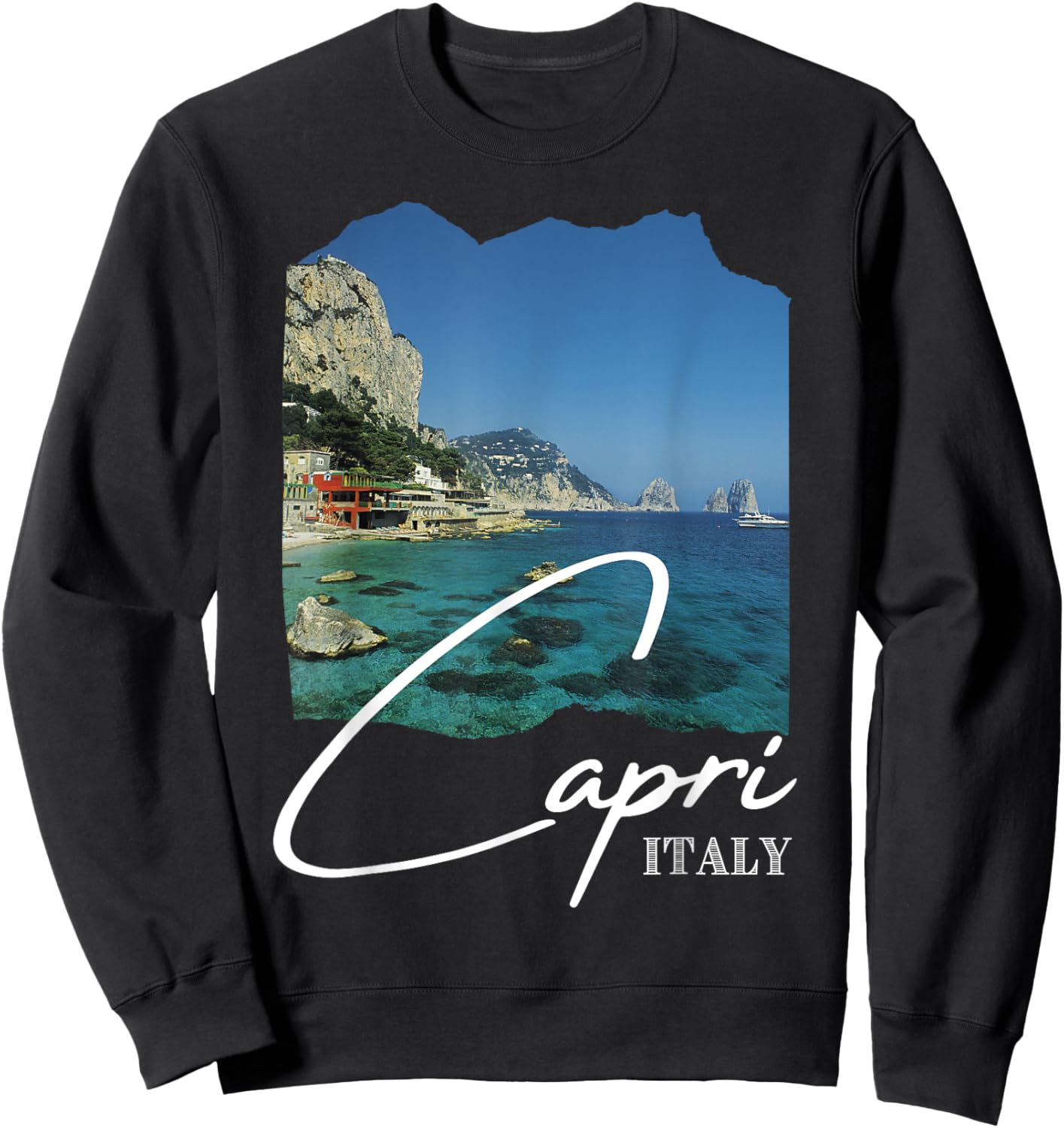 Capri Island - Capri Italy - Capri Souvenir Sweatshirt - Sweatshirt | Black