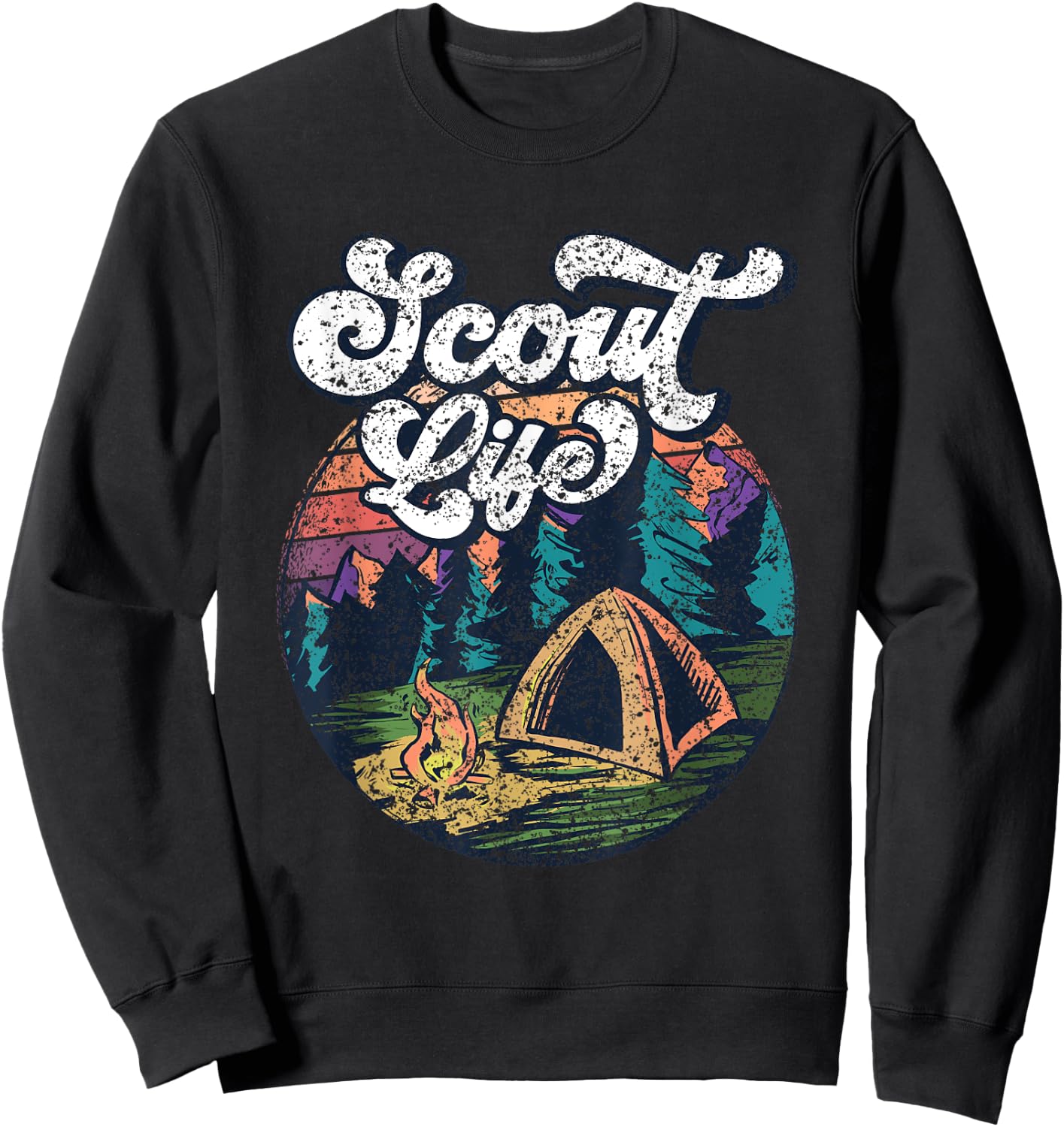 Scout Life Scouting Scouts Outdoor Hiking Sweatshirt - Sweatshirt | Black