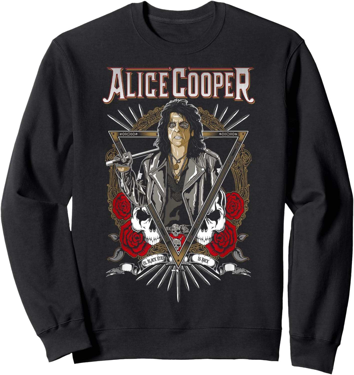 Alice Cooper – Roses Sweatshirt - Sweatshirt | Black