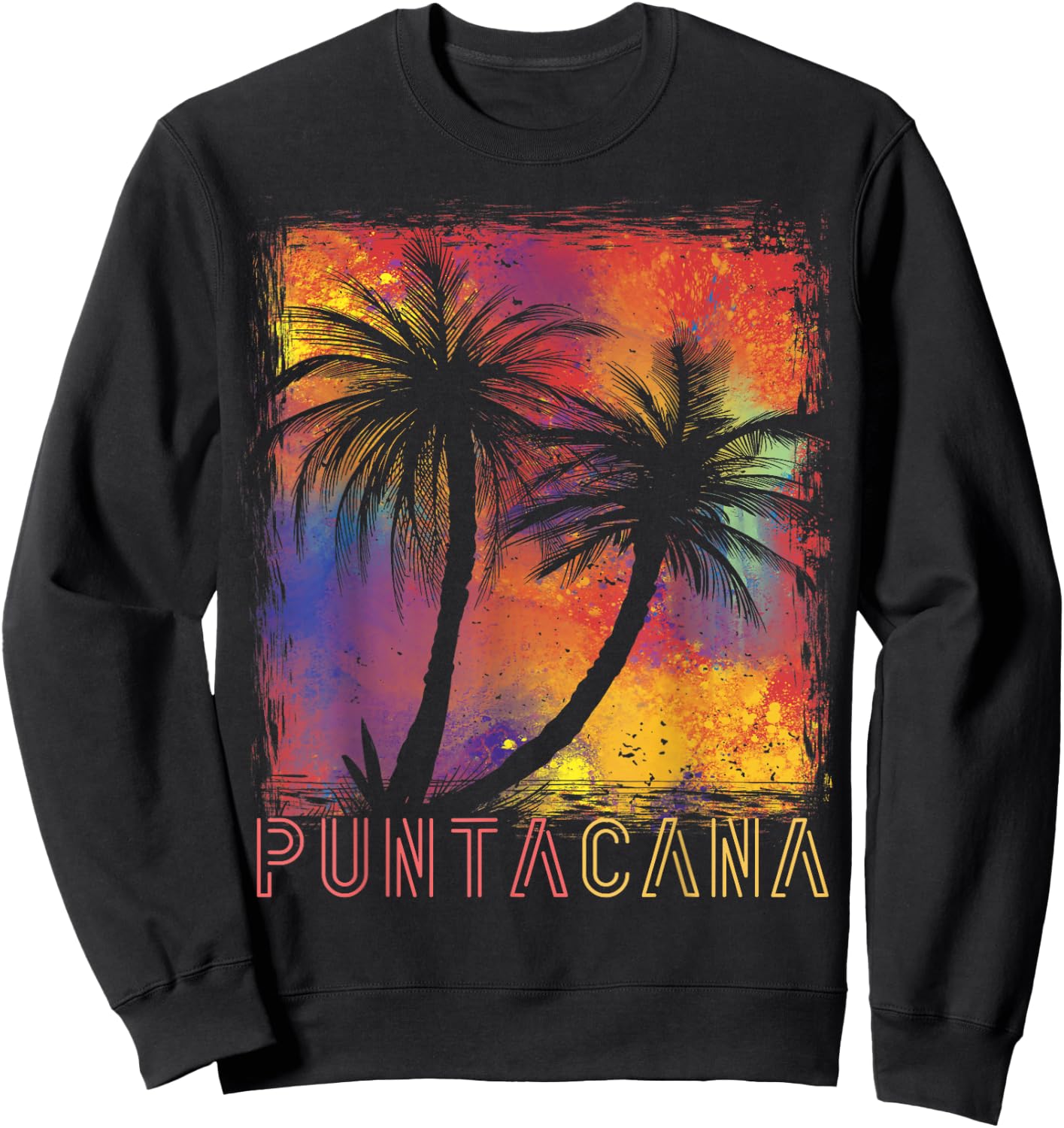 Punta Cana Vacation Dominican Beach Women Sweatshirt - Sweatshirt | Black