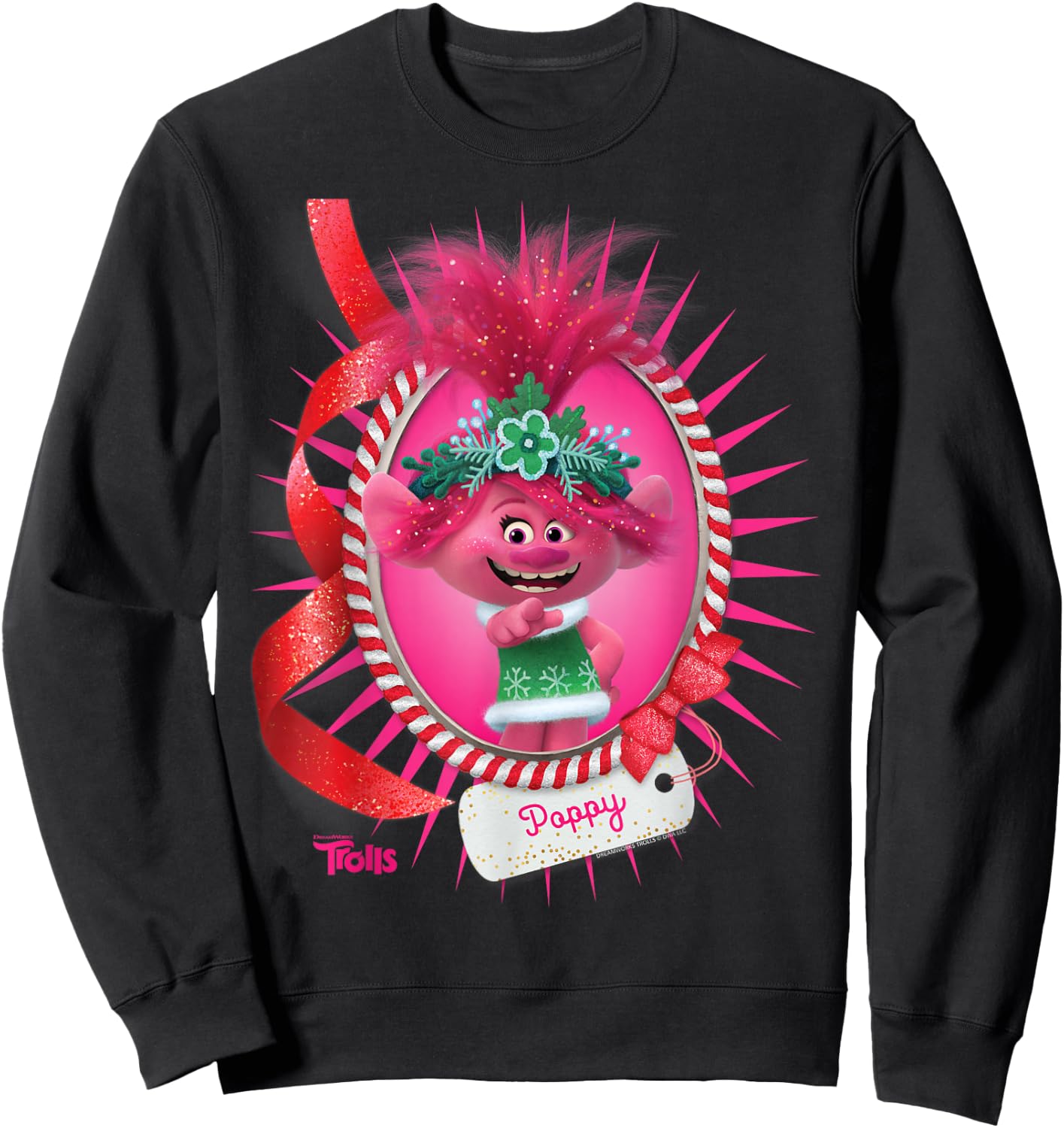 DreamWorks Trolls Poppy Holiday Sweatshirt - Sweatshirt | Black