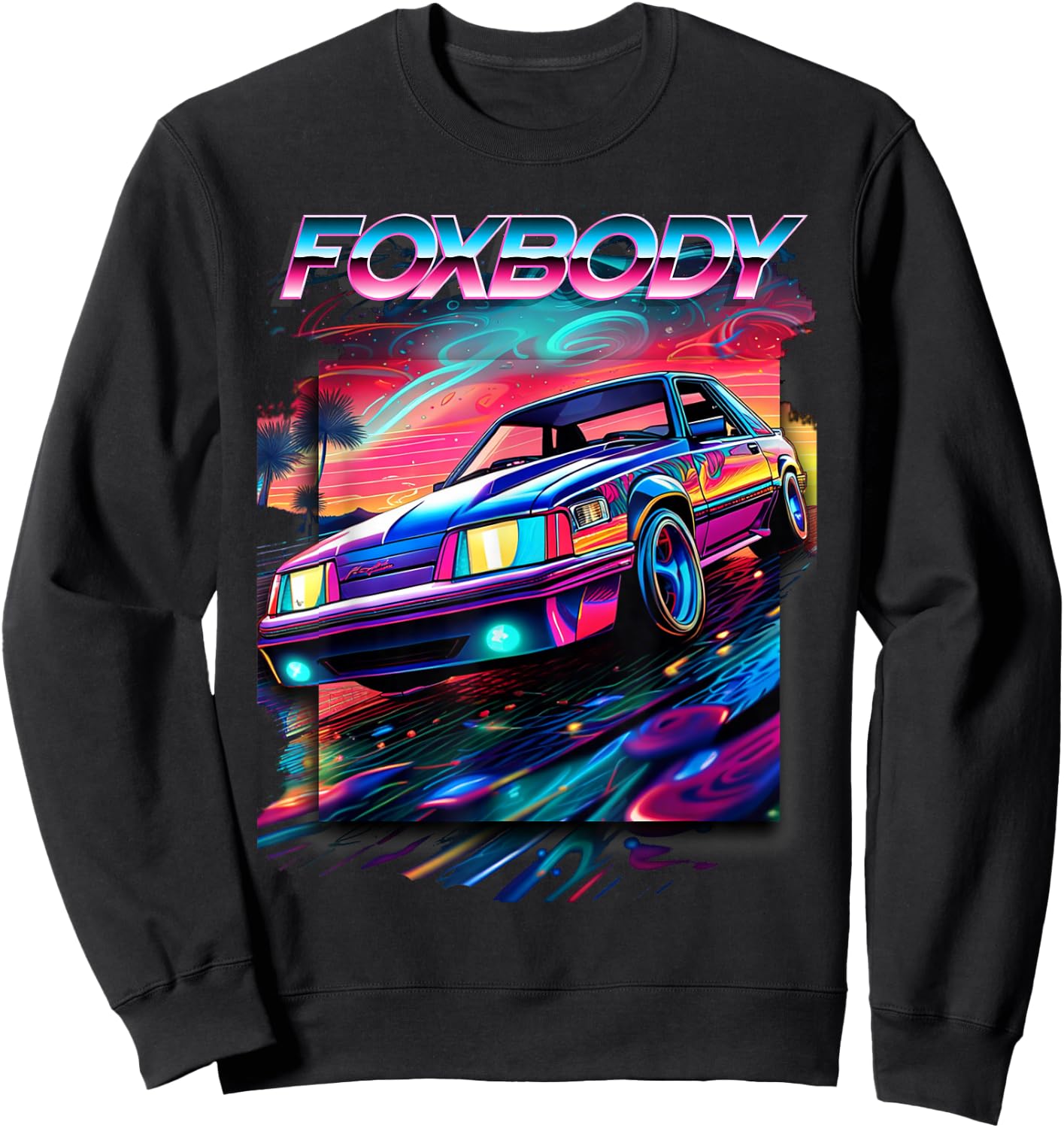 Foxbody, Foxbody Nation, Foxbody stang, Car enthusiast Sweatshirt - Sweatshirt | Black
