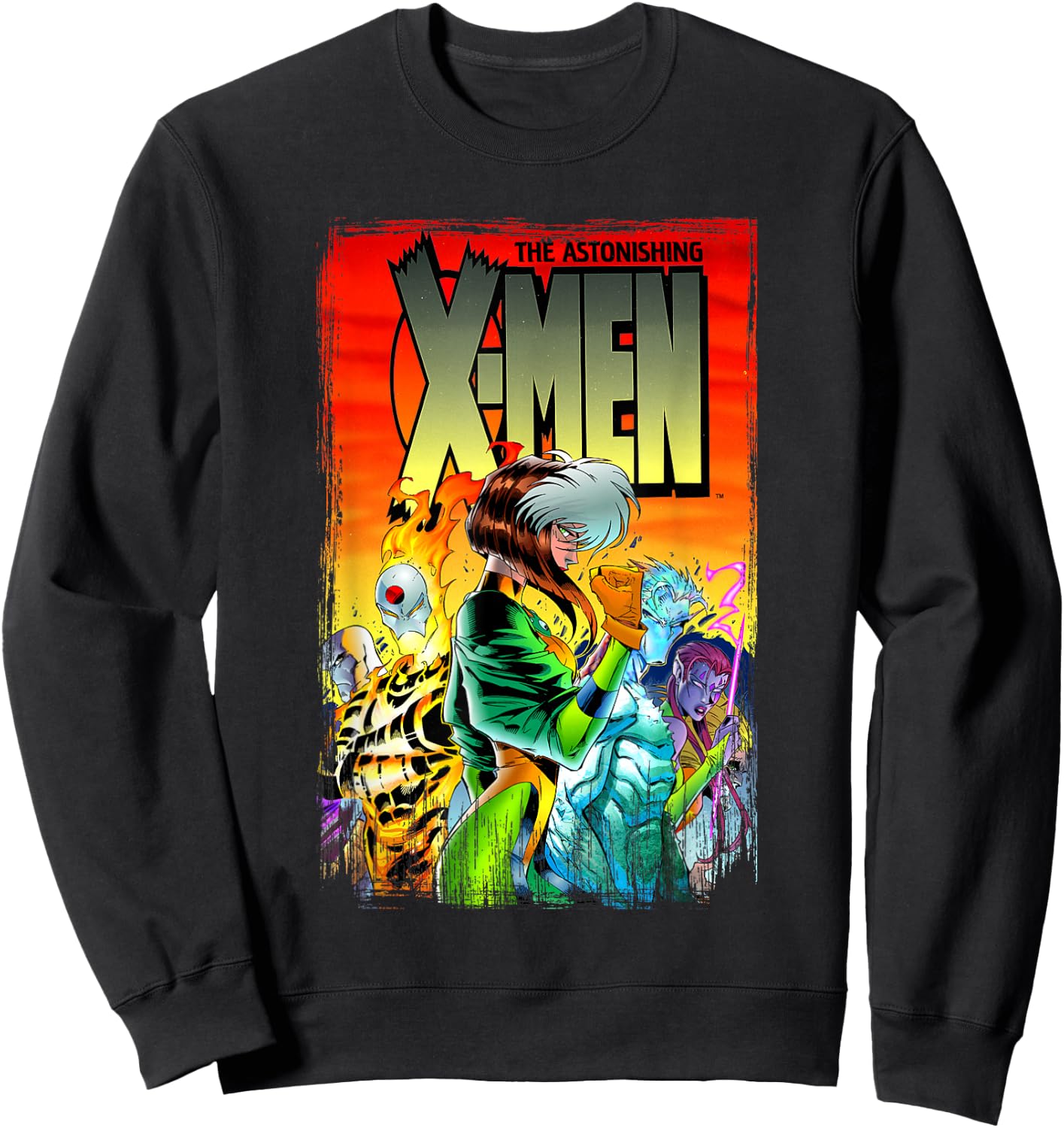 Marvel X-Men The Astonishing X-Men Comic Book Cover Sweatshirt - Sweatshirt | Black