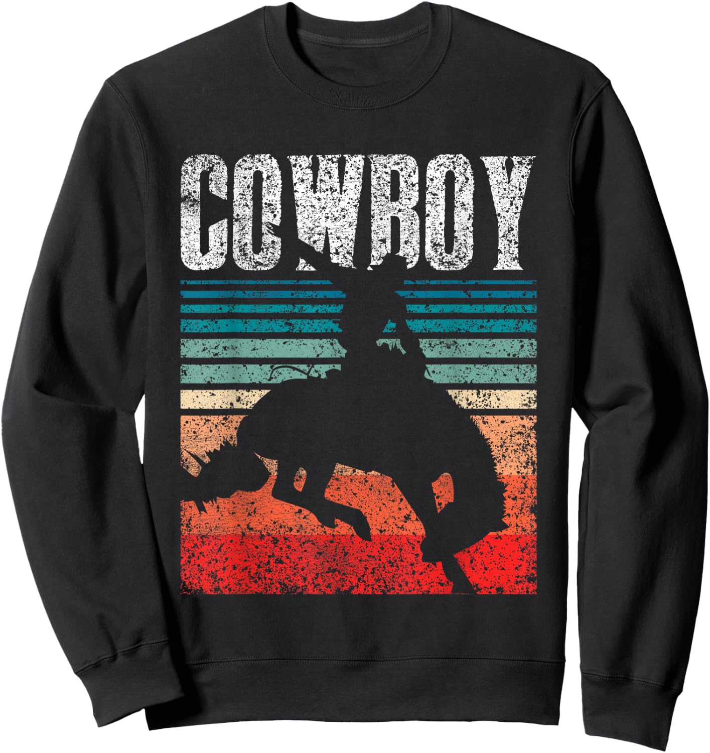 Love Design Cowboys Lover Cowboy - & -Youth Boys Black Polyester 65% Cotton 35% Short Sleeve Regular Fit - Cowboy - Small - Christmas, Birthday Sweatshirt - Sweatshirt | Black