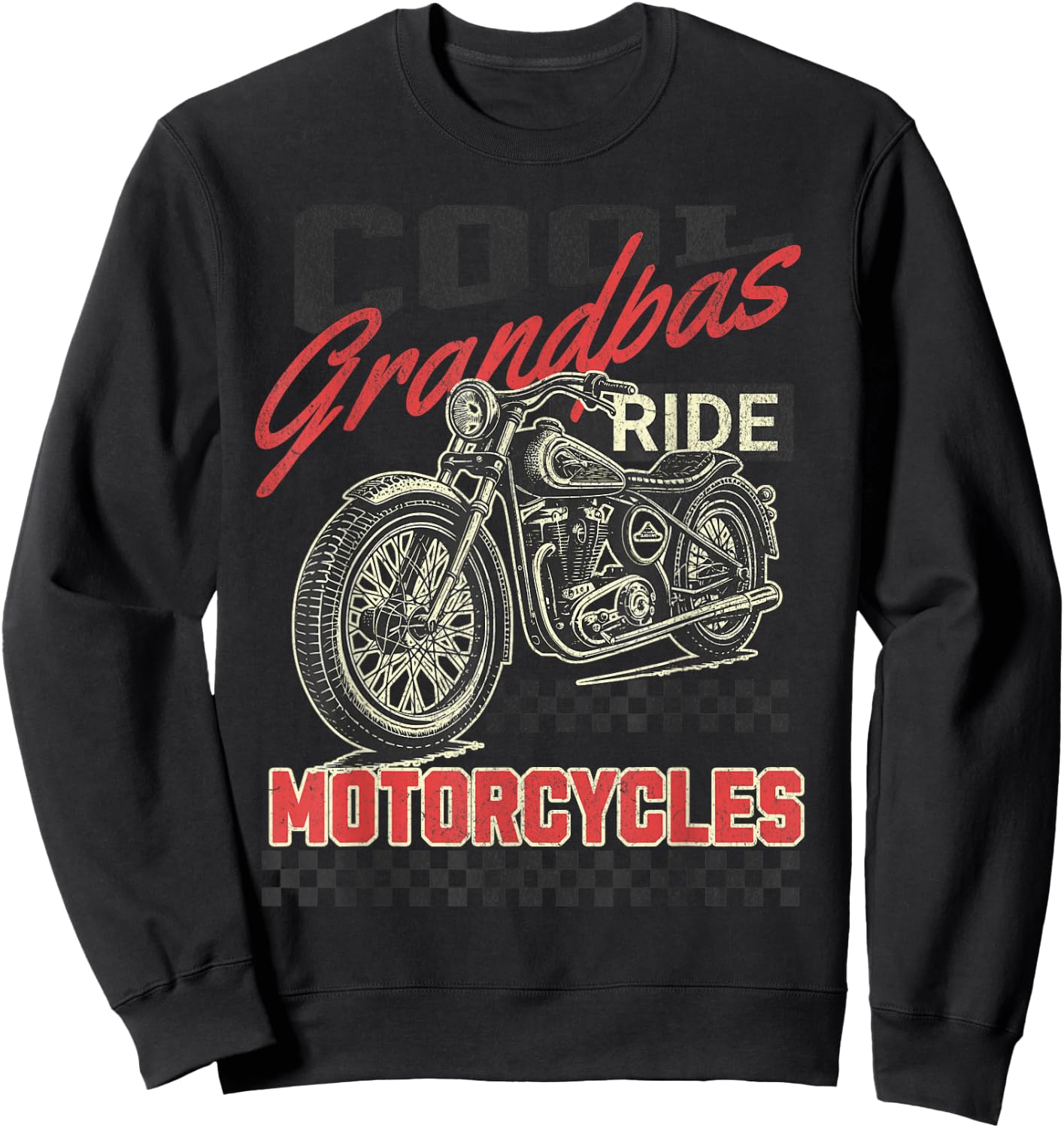 Cool Grandpas Ride Motorcycles Motorcycle Lovers Rider Sweatshirt - Sweatshirt | Black