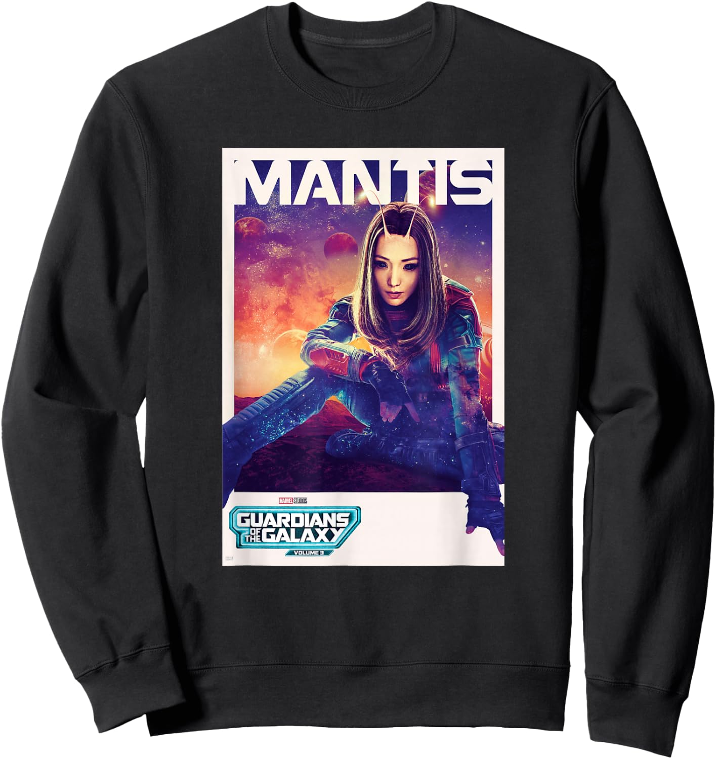 Marvel Guardians of The Galaxy Volume 3 Mantis Poster Sweatshirt - Sweatshirt | Black