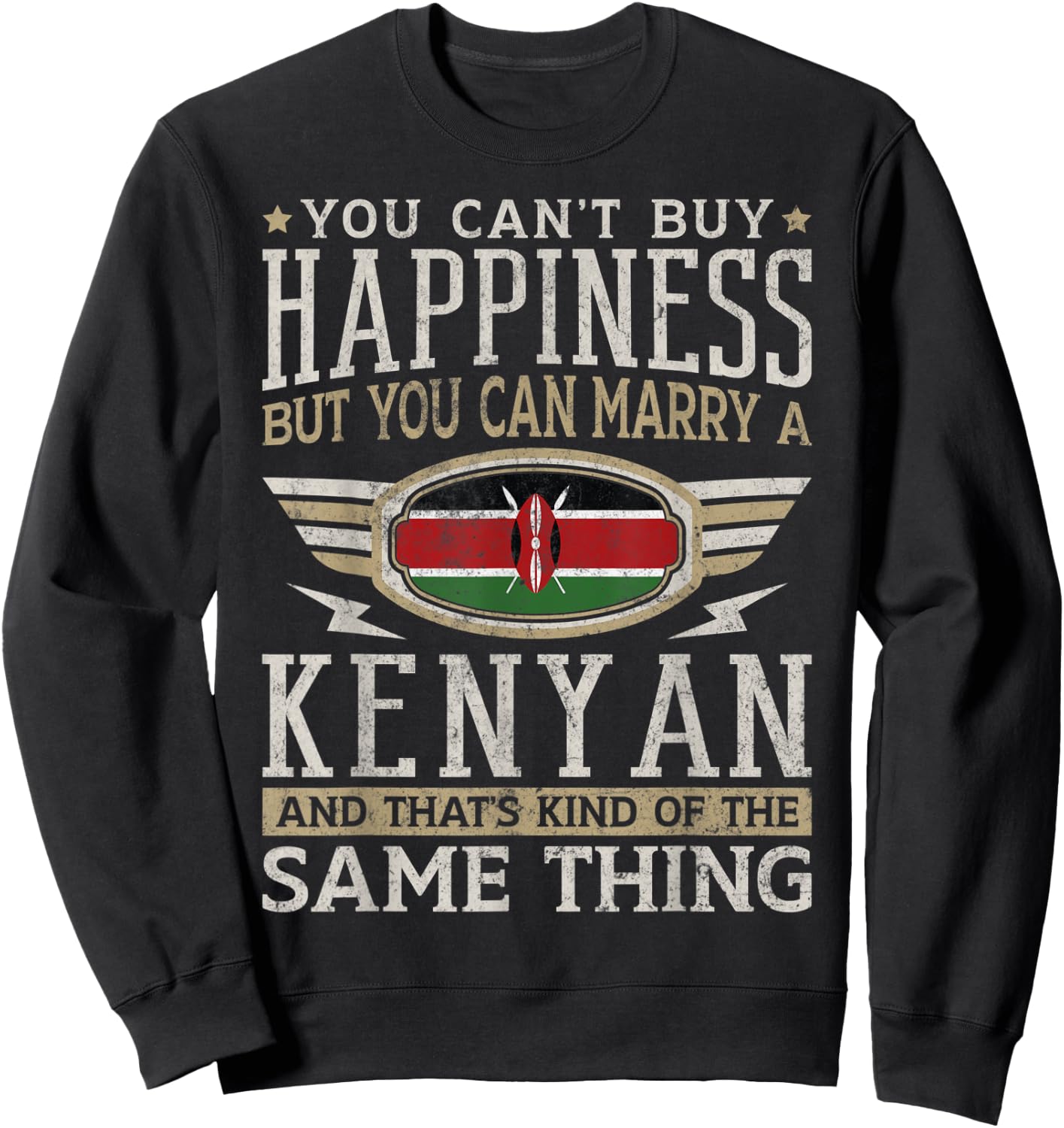 Kenya Flag Proud Kenyans Men & Women Sweatshirt - Sweatshirt | Black